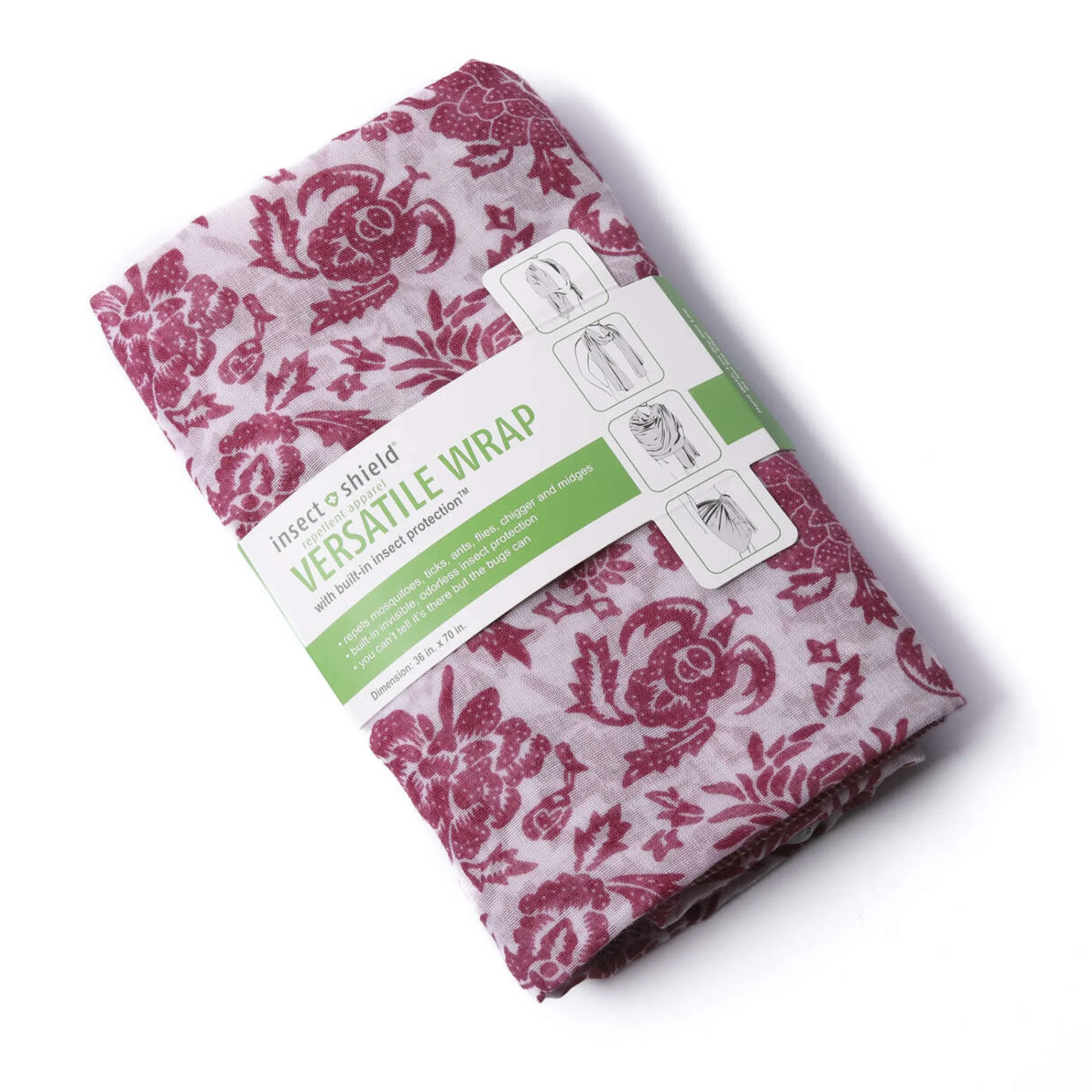 Women Rohan Insect Shield Versatile Wrap Scarf Dusty Rose