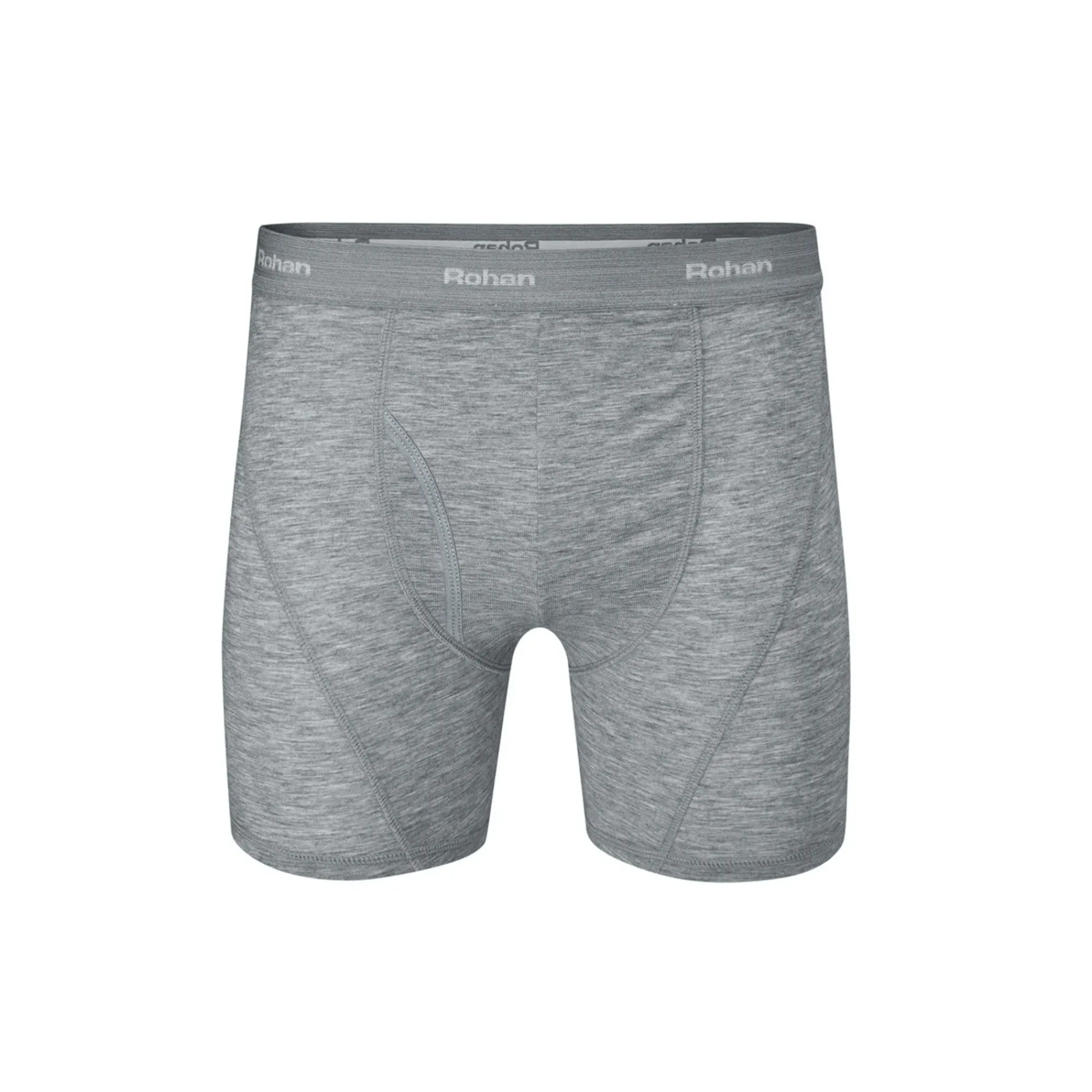 Men Rohan Men'S Aether Boxers With Fly Opening Mid Grey Marl
