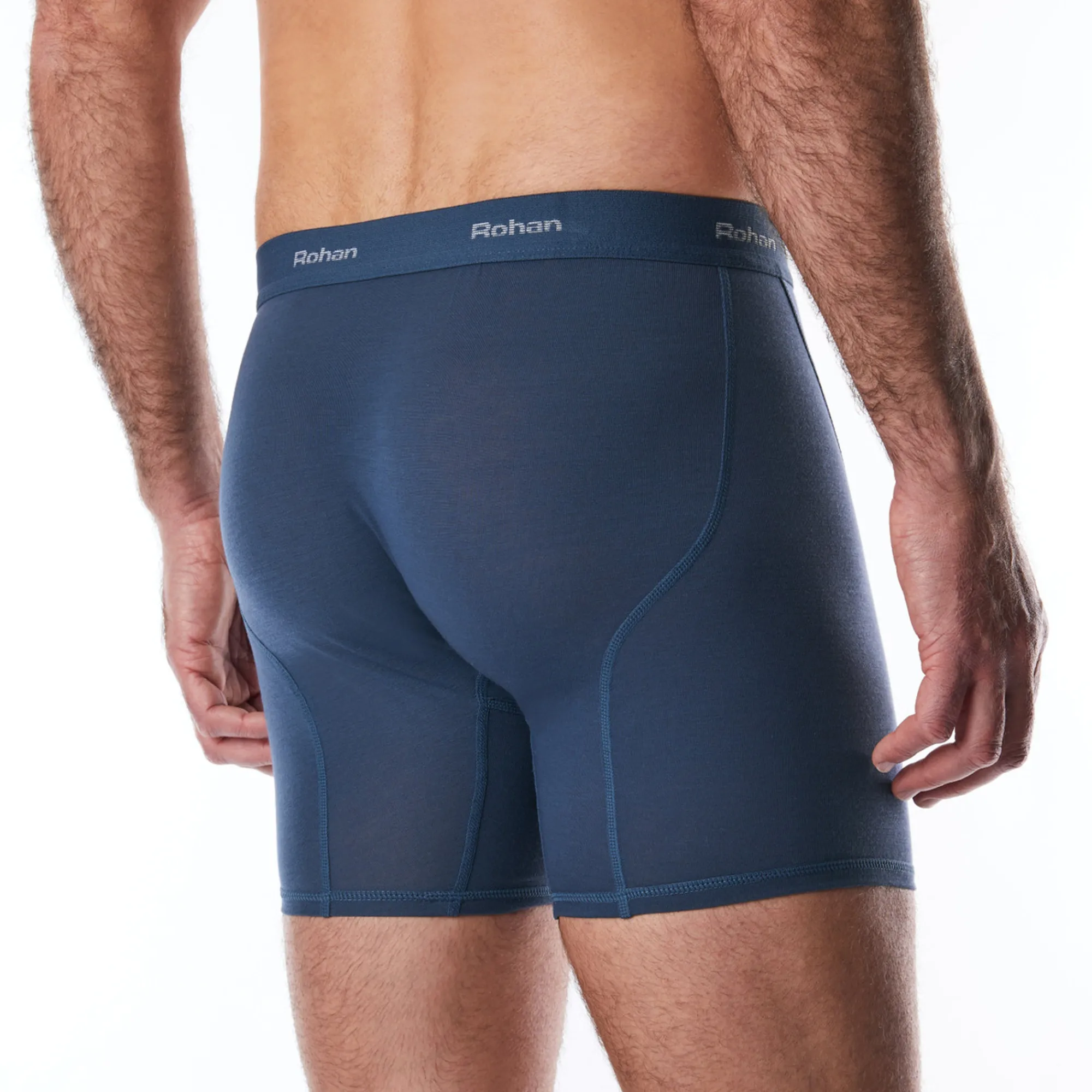 Men Rohan Men'S Aether Boxers With Fly Opening Peninsula Blue