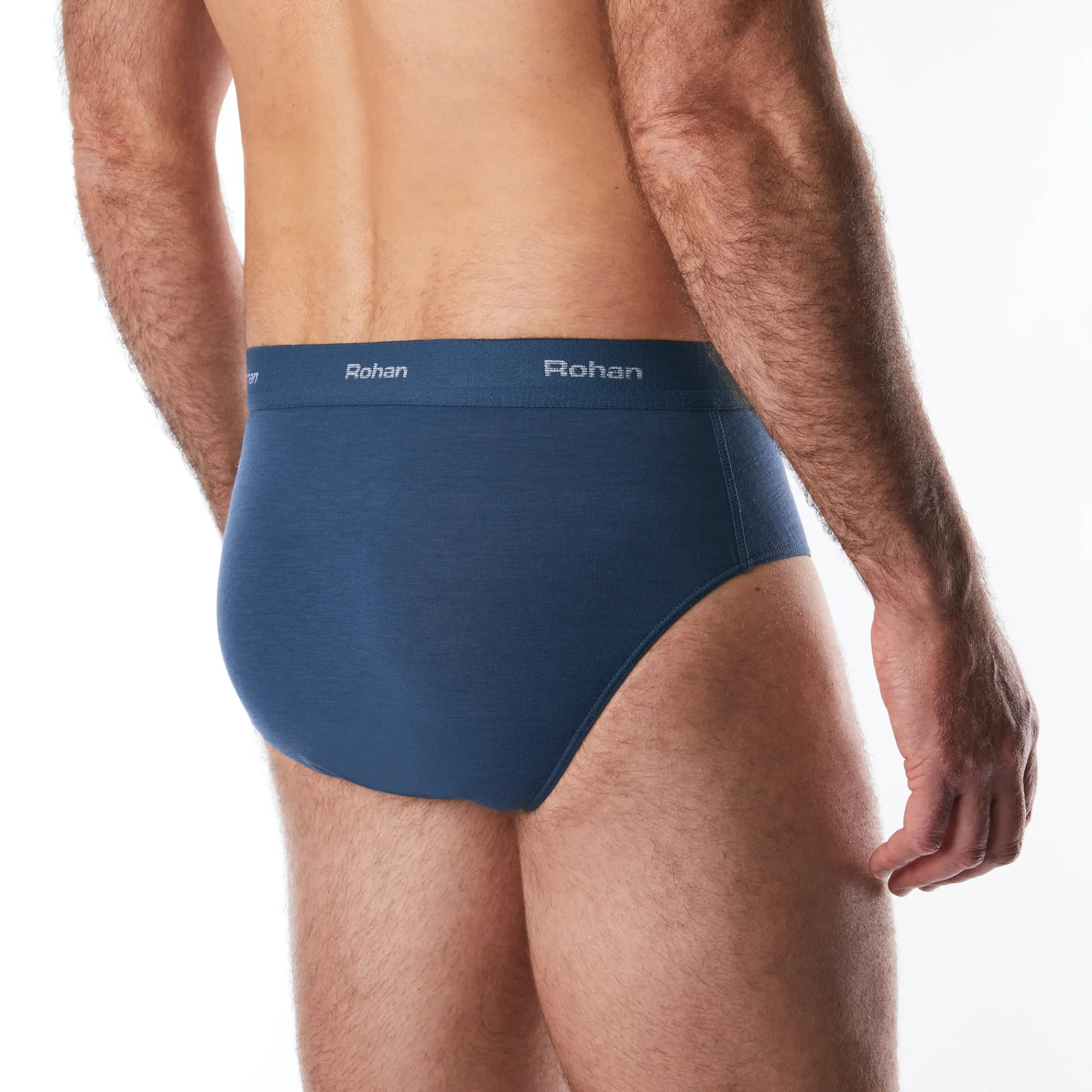 Men Rohan Men'S Aether Briefs With Fly Opening Peninsula Blue