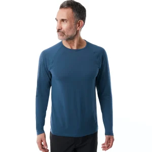 Men Rohan Men'S Aether Long Sleeve T Peninsula Blue
