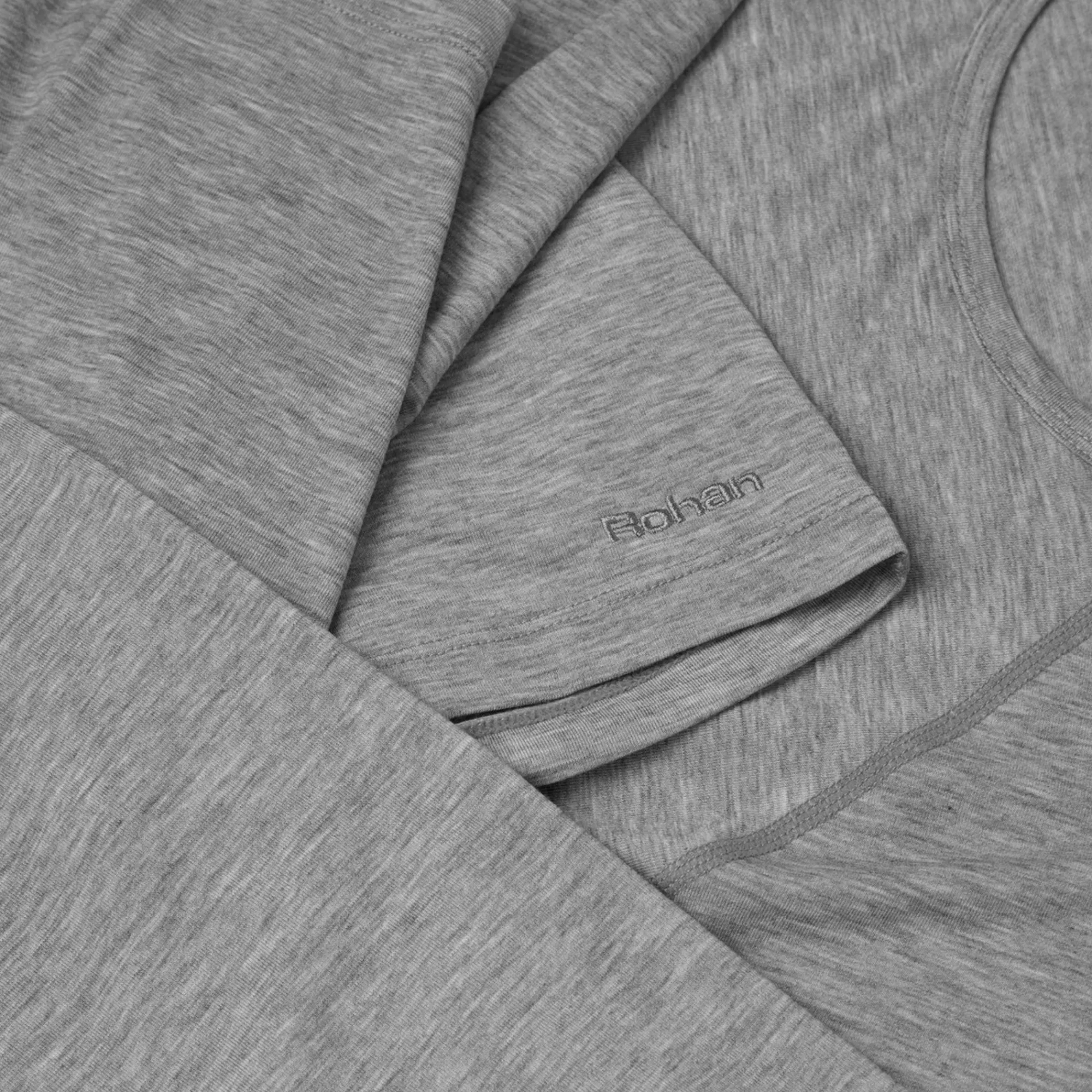 Men Rohan Men'S Aether Long Sleeve T Mid Grey Marl
