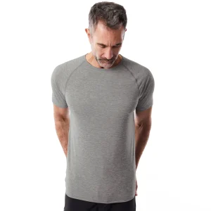 Men Rohan Men'S Aether Short Sleeve T Mid Grey Marl