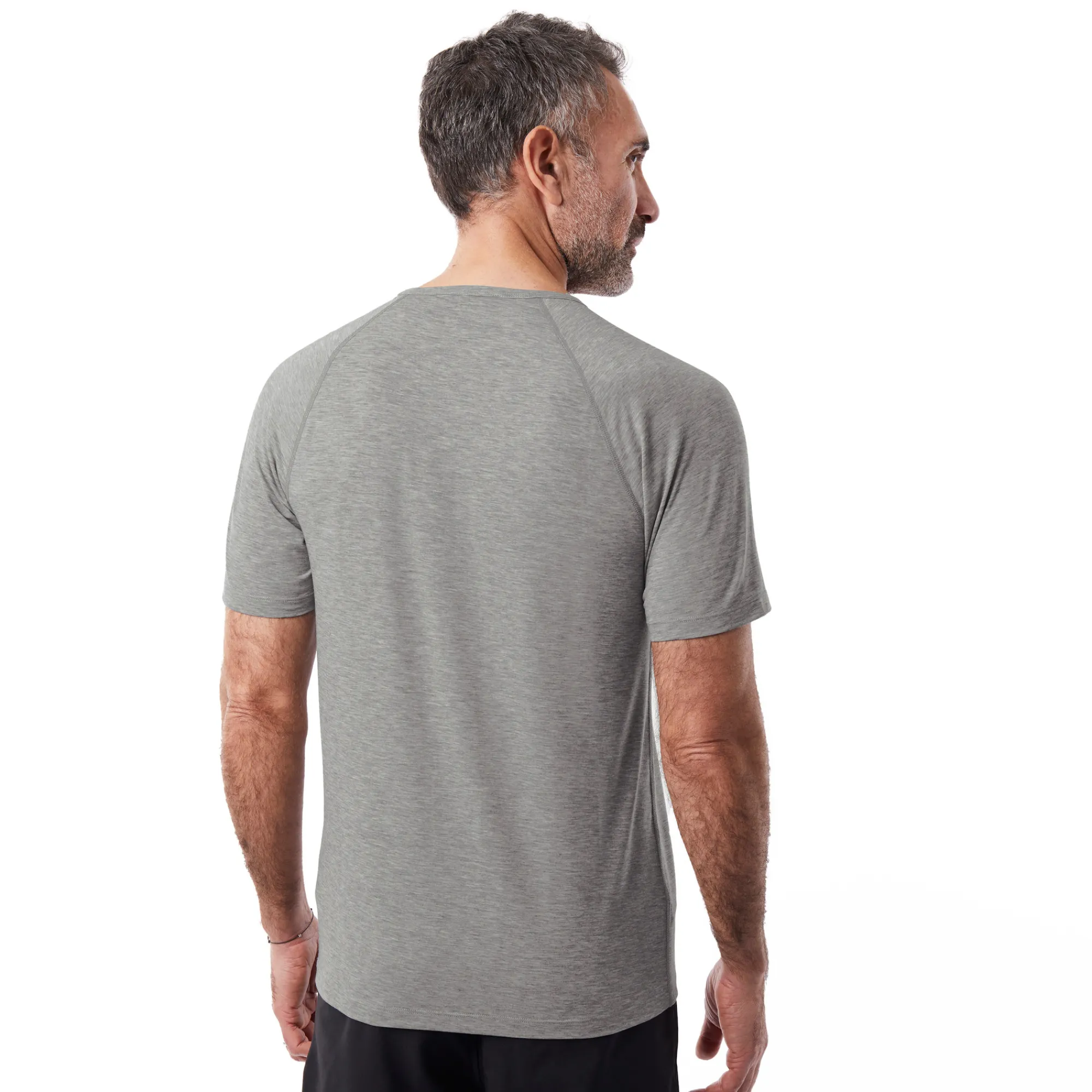 Men Rohan Men'S Aether Short Sleeve T Mid Grey Marl