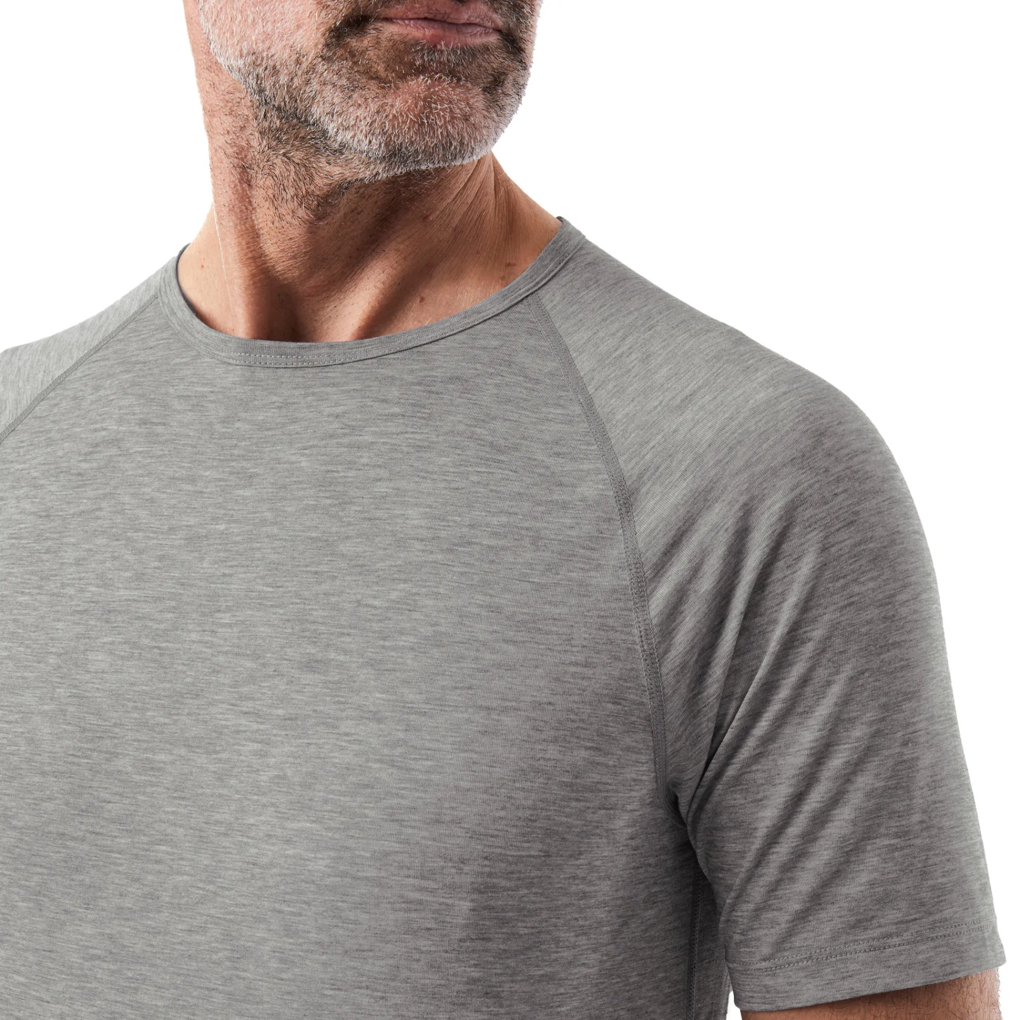 Men Rohan Men'S Aether Short Sleeve T Mid Grey Marl
