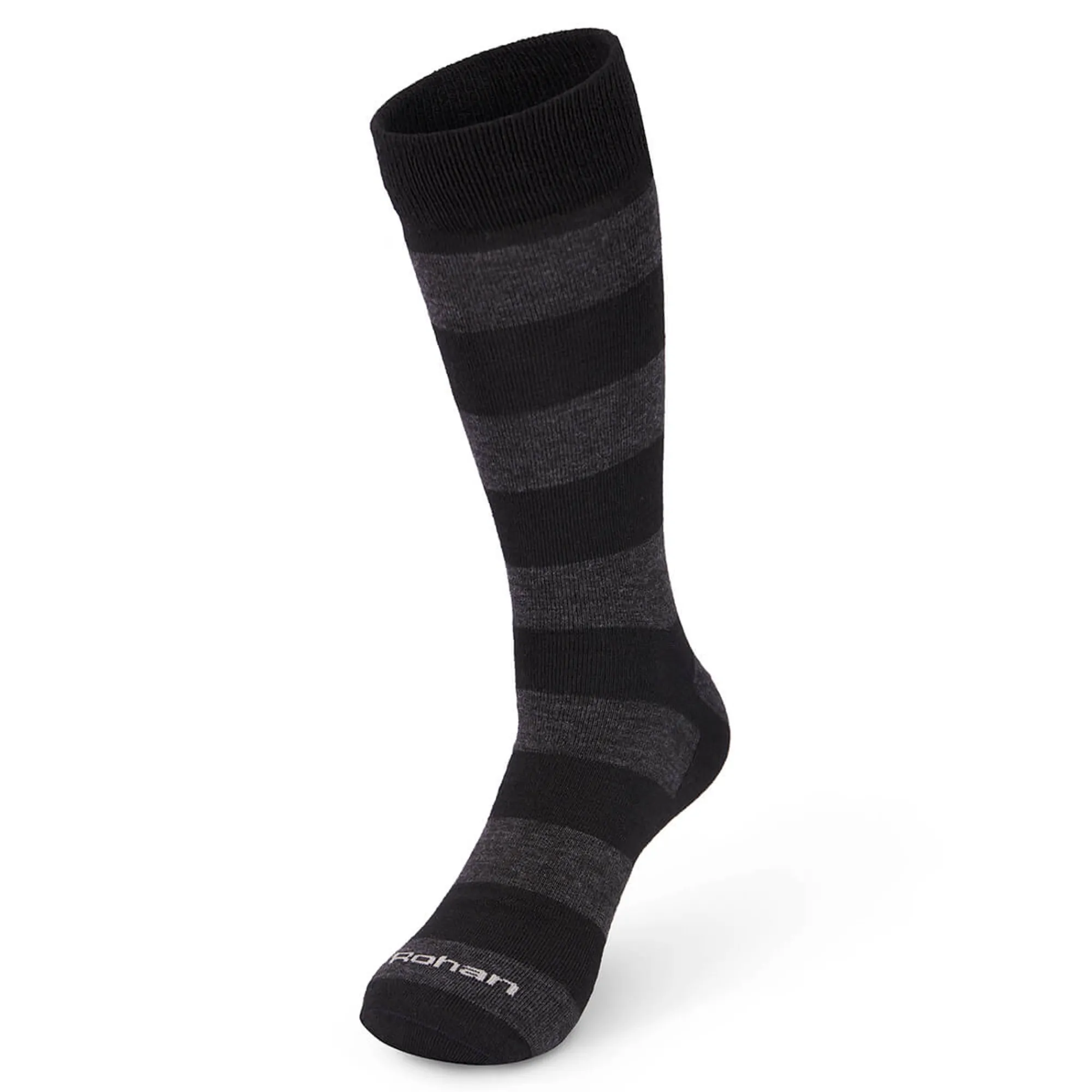 Men Rohan Men'S Alltime Socks Black/Grey Stripe