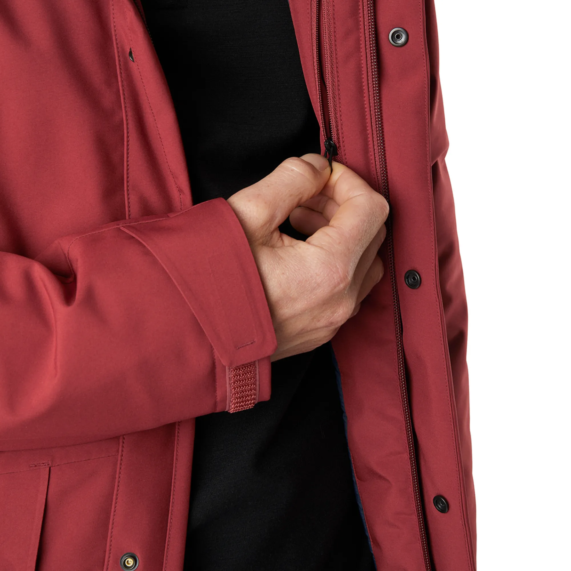 Men Rohan Men'S Aran Waterproof Jacket Auburn Red