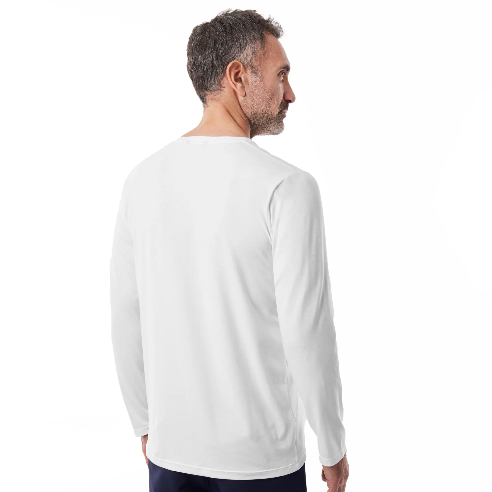 Men Rohan Men'S Basis Long Sleeve T White