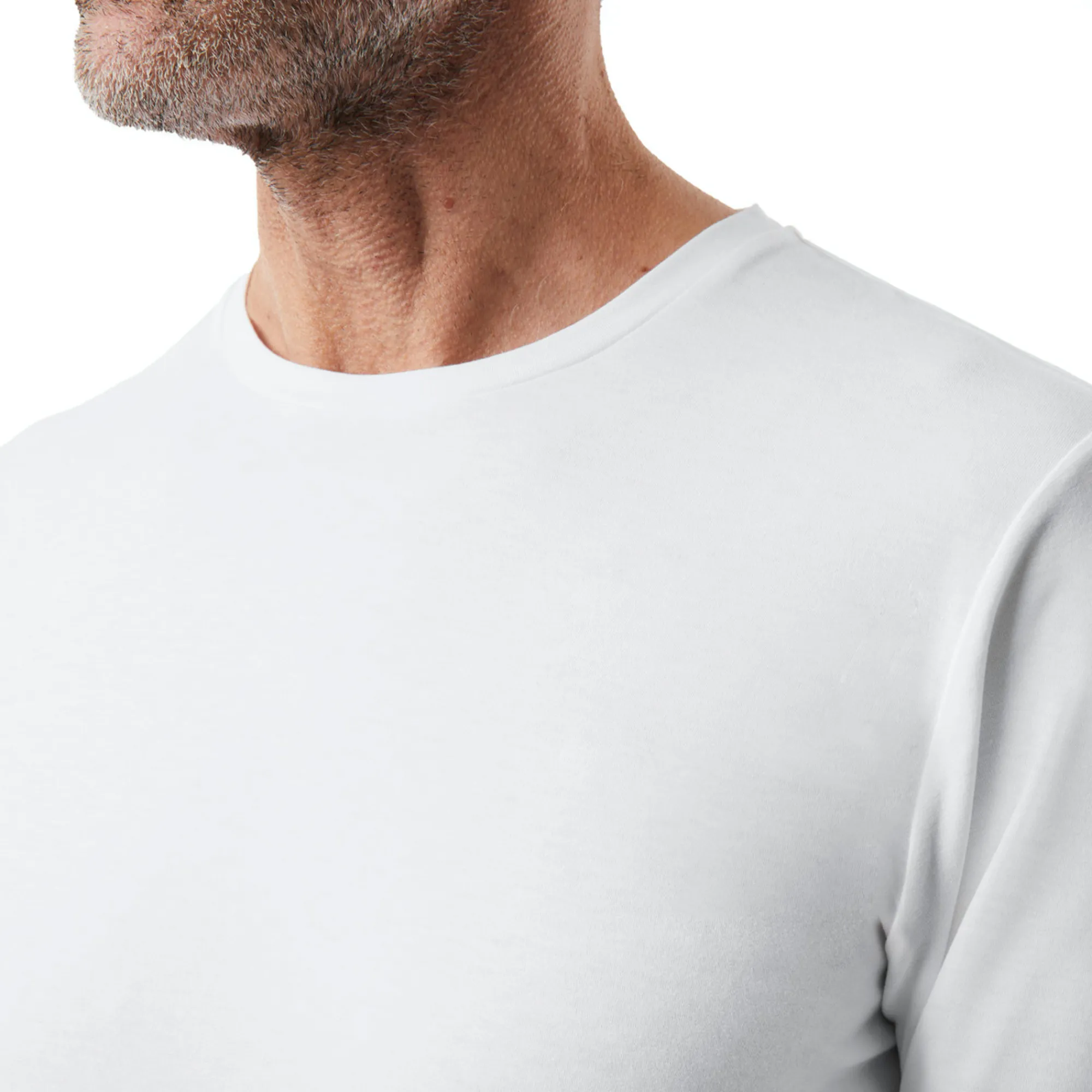 Men Rohan Men'S Basis Long Sleeve T White