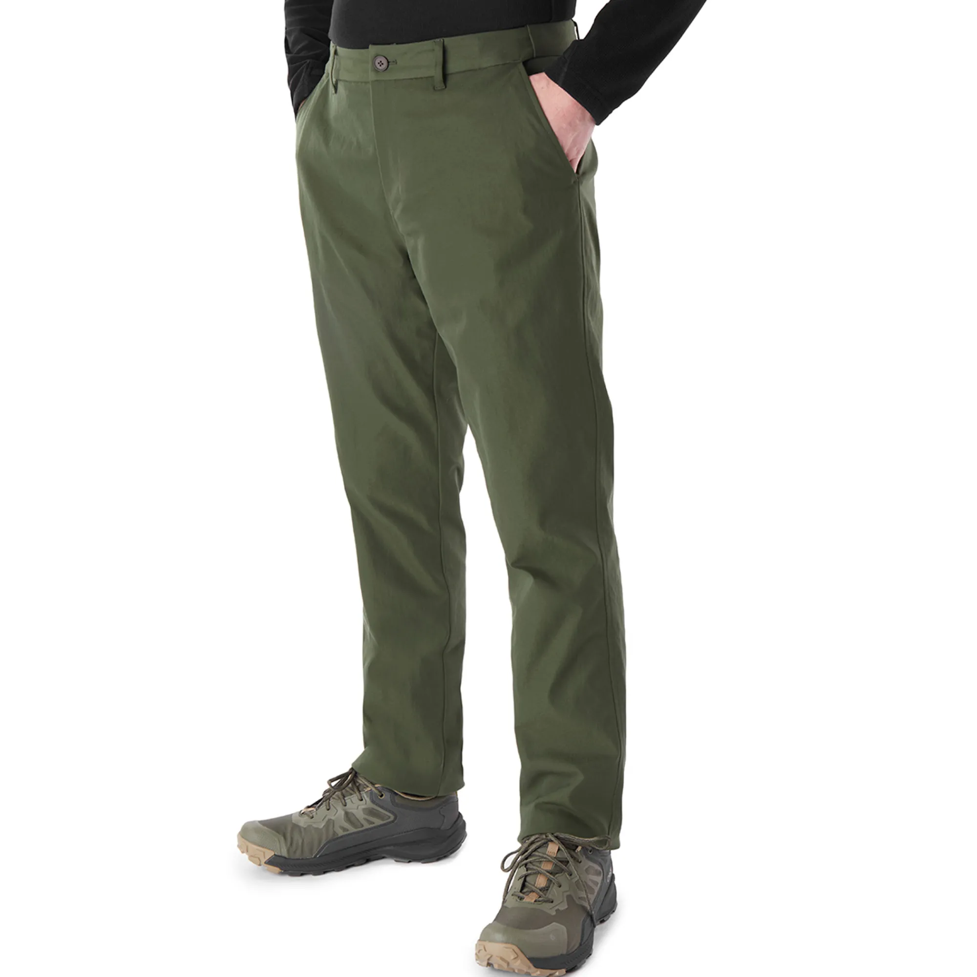 Men Rohan Men'S Dry District Chinos Conifer Green