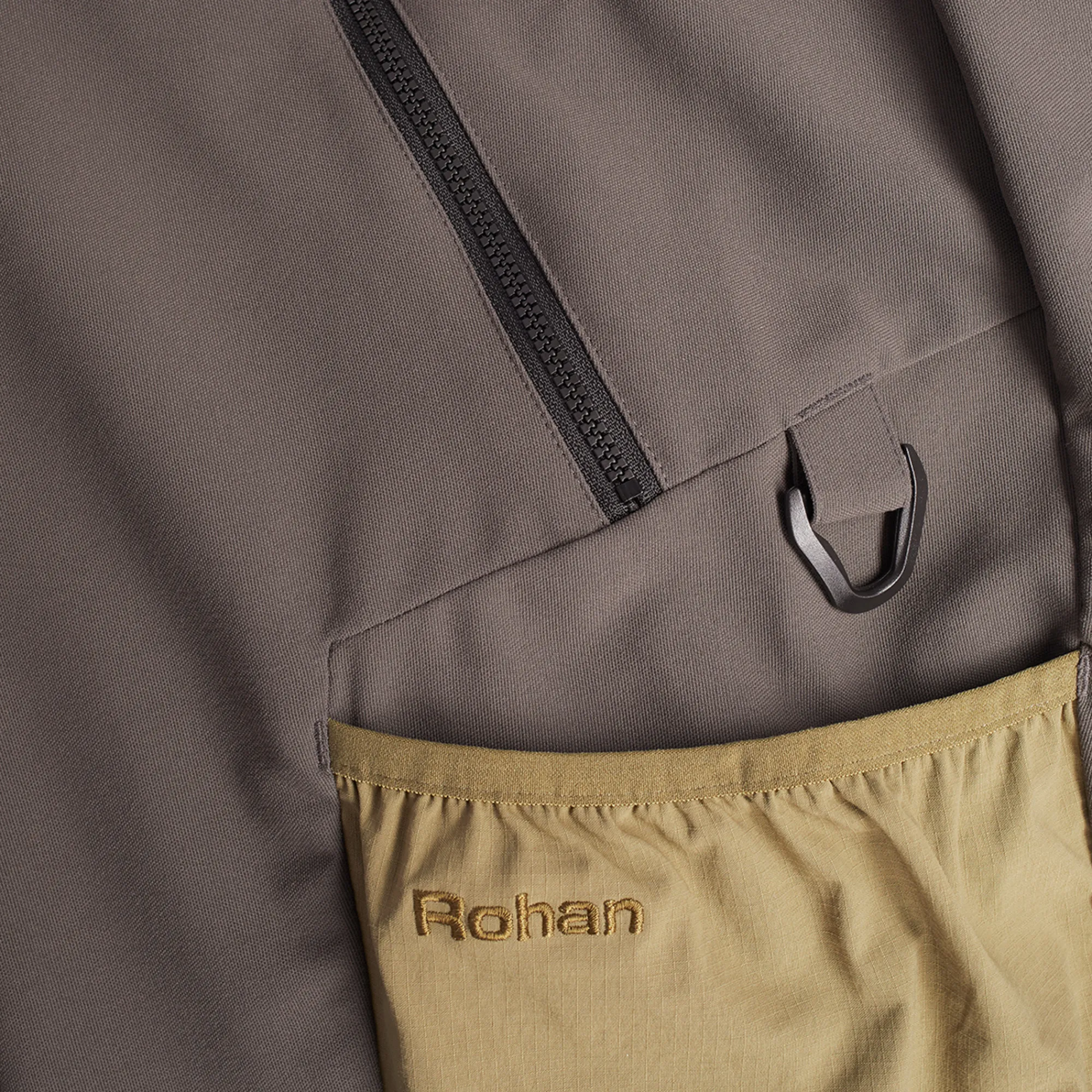 Men Rohan Men'S Explore Shorts Dark Olive Brown/Umber Green