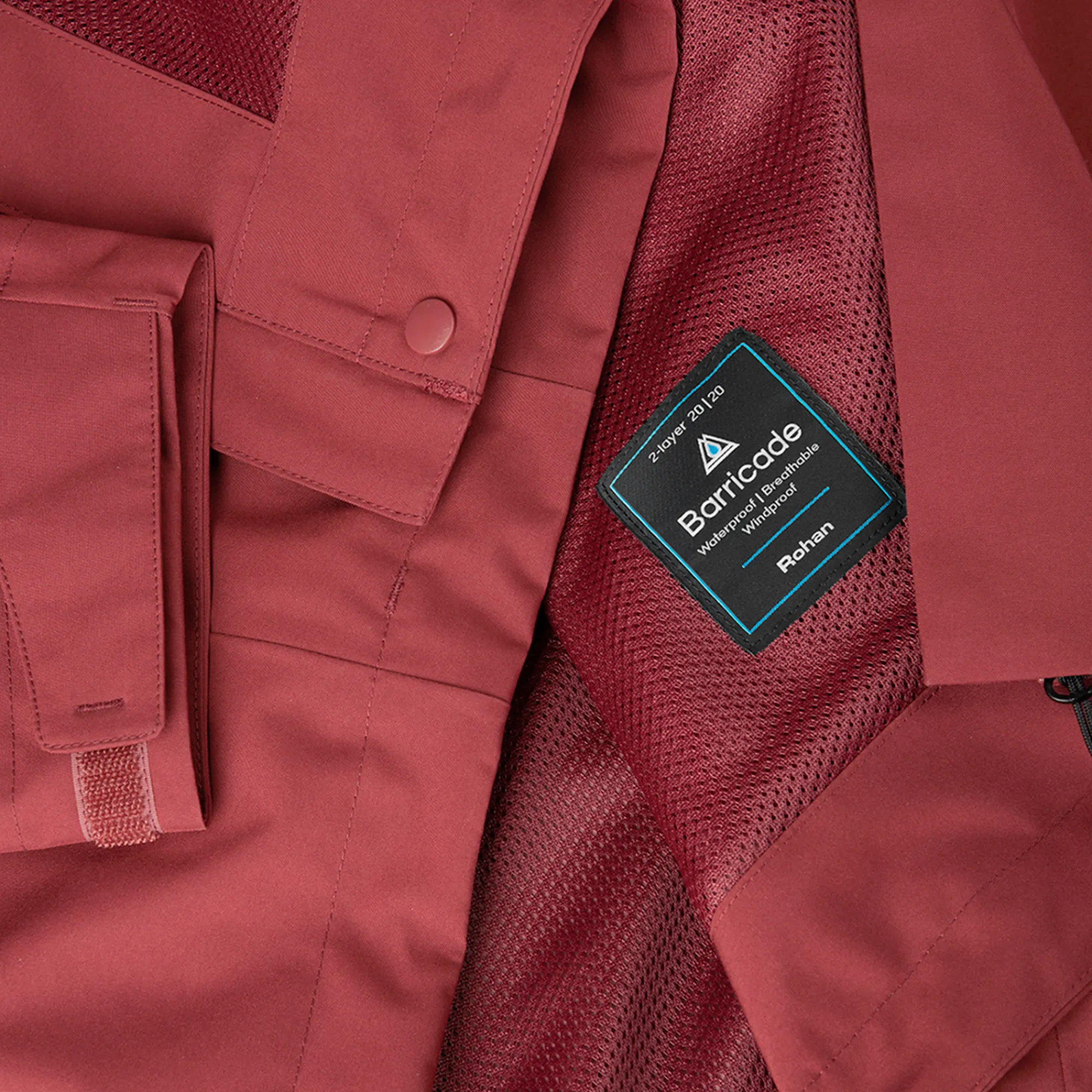 Men Rohan Men'S Farne Waterproof Jacket Auburn Red