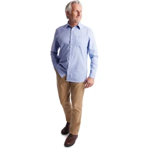 Men Rohan Men'S Finchley Long Sleeve Shirt Ridge Blue Oxford