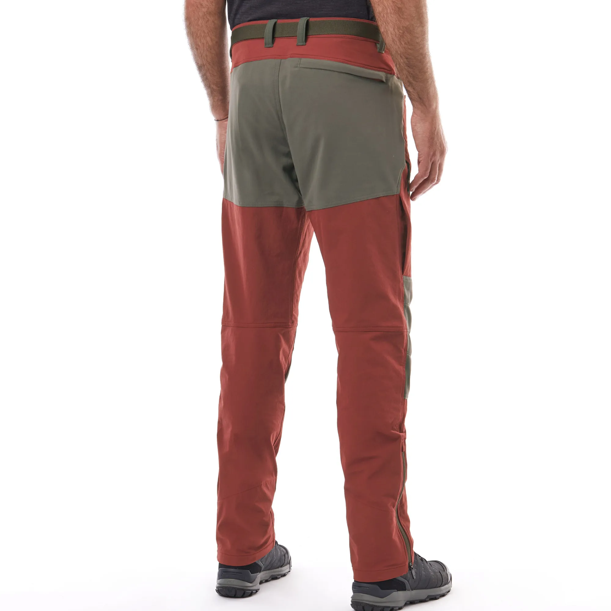 Men Rohan Men'S Fjell Trousers Earth Red/Dark Olive Brown