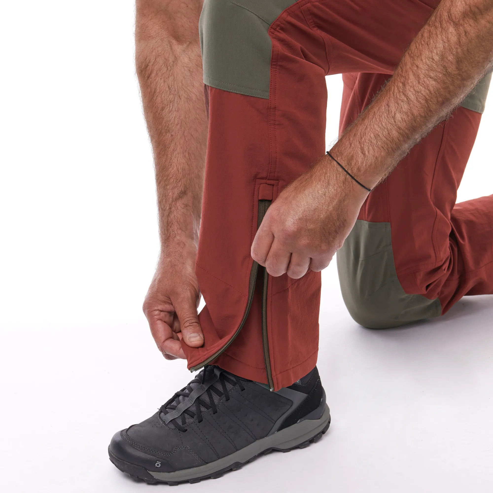 Men Rohan Men'S Fjell Trousers Earth Red/Dark Olive Brown