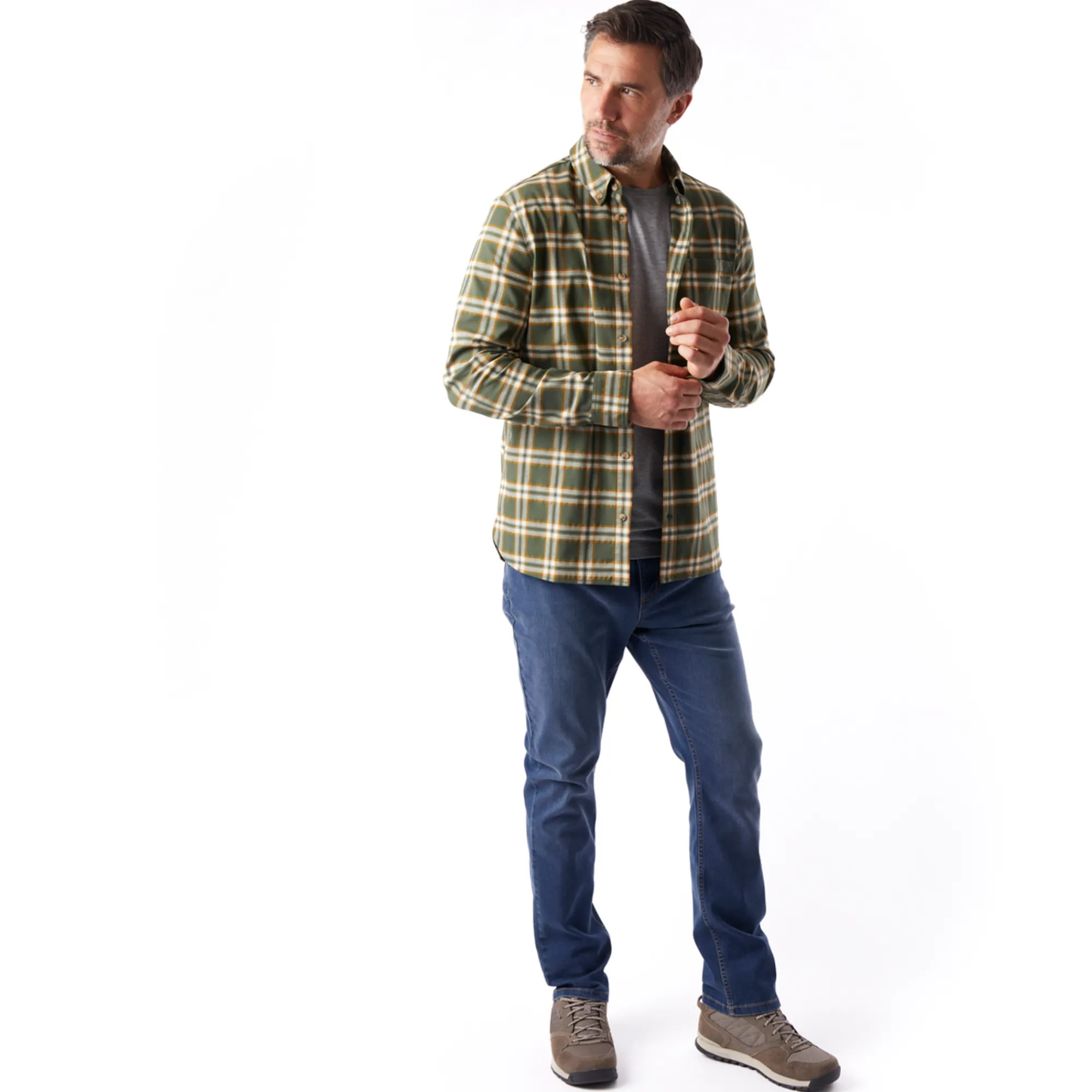 Men Rohan Men'S Flex Tapered Fit Jeans Mid Denim