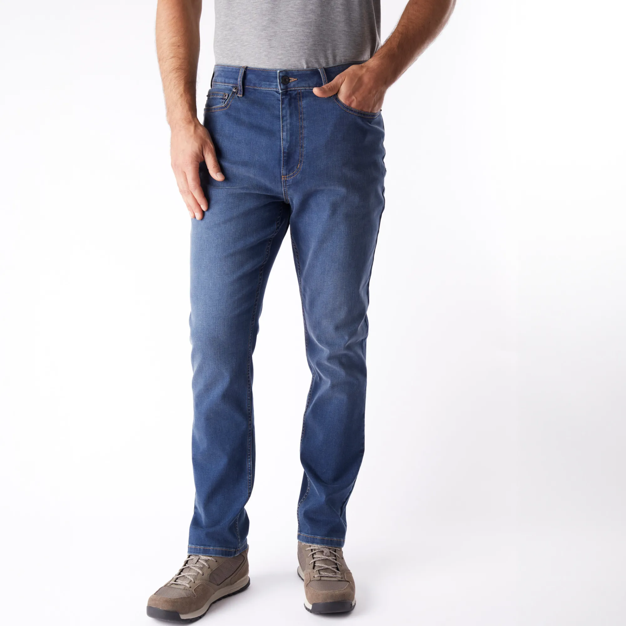Men Rohan Men'S Flex Tapered Fit Jeans Mid Denim
