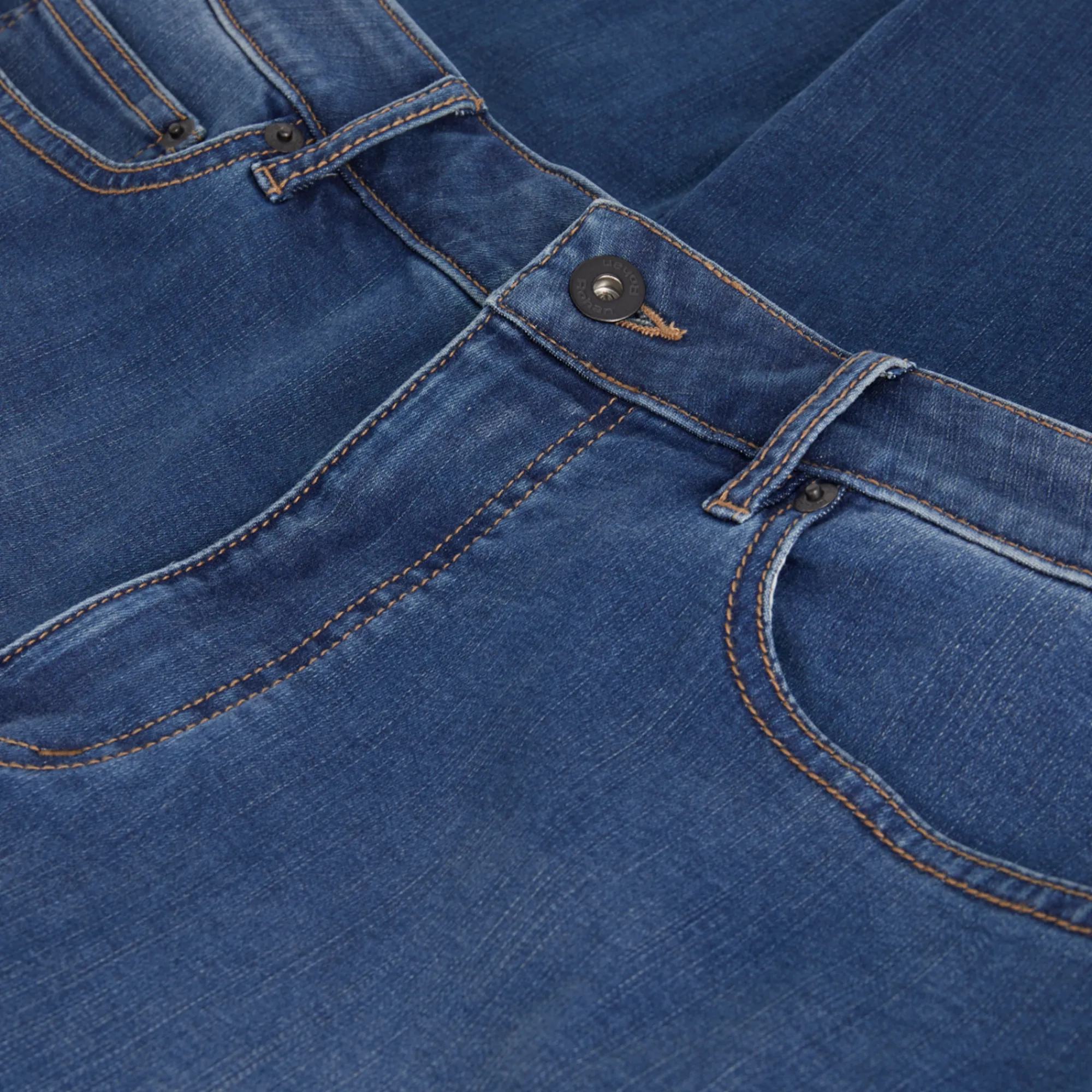 Men Rohan Men'S Flex Tapered Fit Jeans Mid Denim