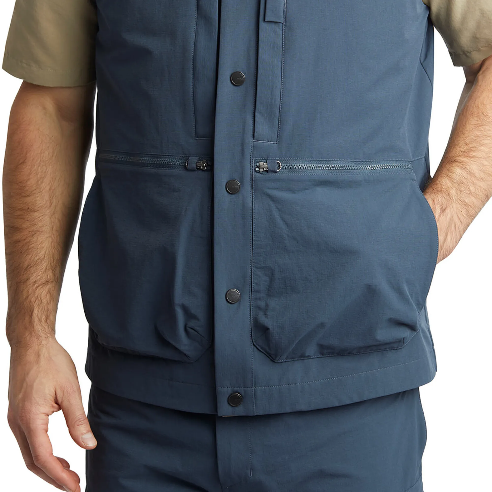 Men Rohan Men'S Frontier Vest Storm Blue