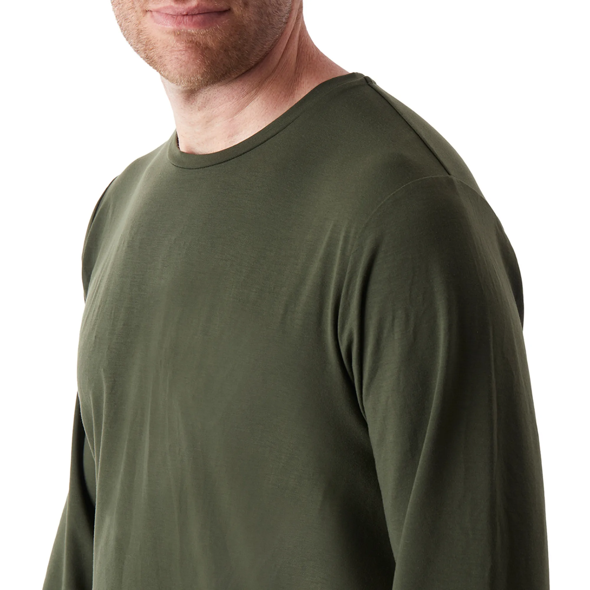 Men Rohan Men'S Global Long Sleeve T Conifer Green