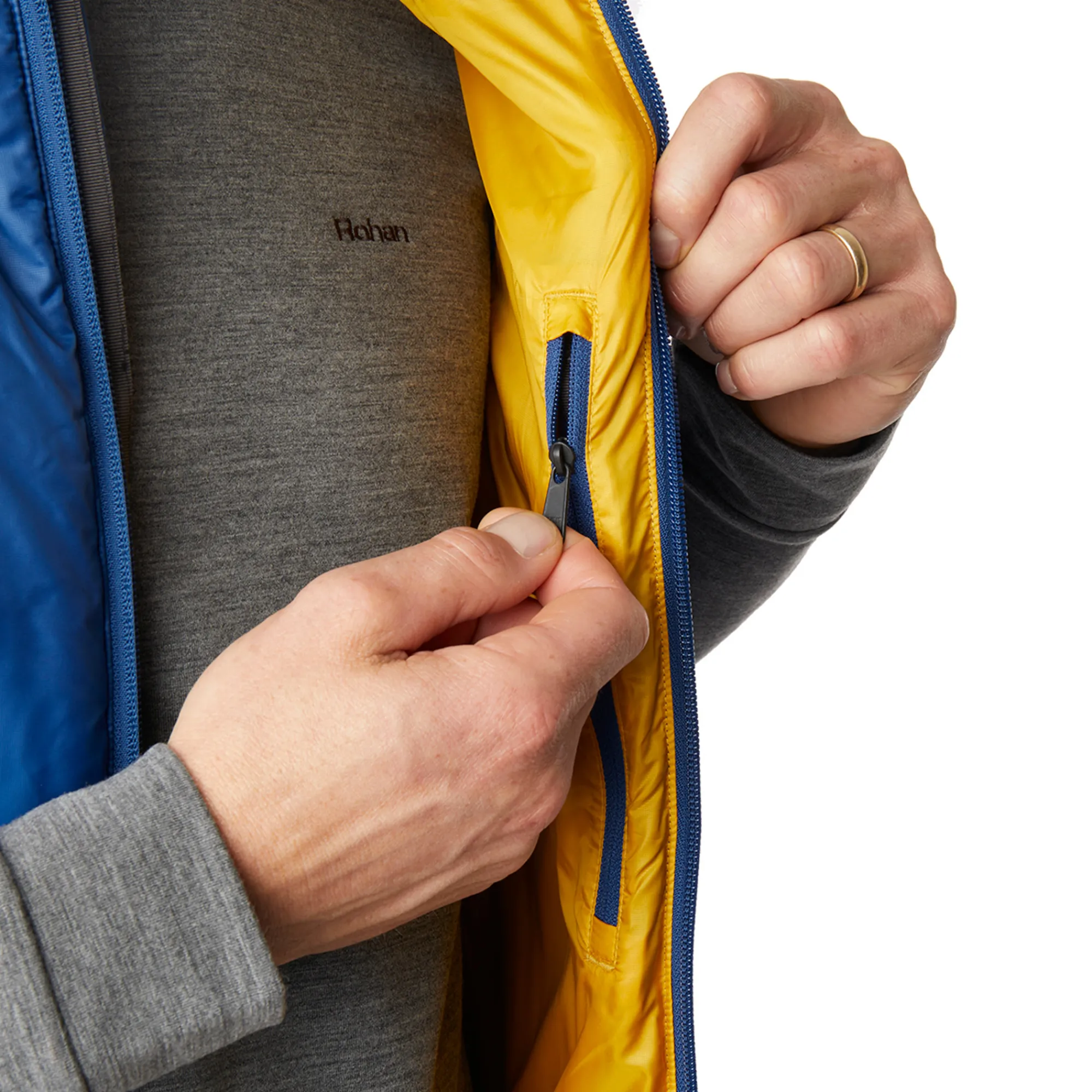 Men Rohan Men'S Helios Vest Stratus Blue