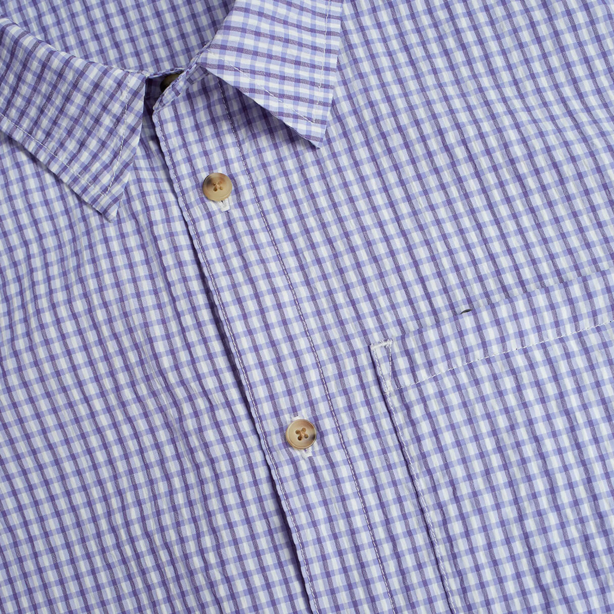 Men Rohan Men'S Isle Long Sleeve Shirt Eclipse Blue Gingham