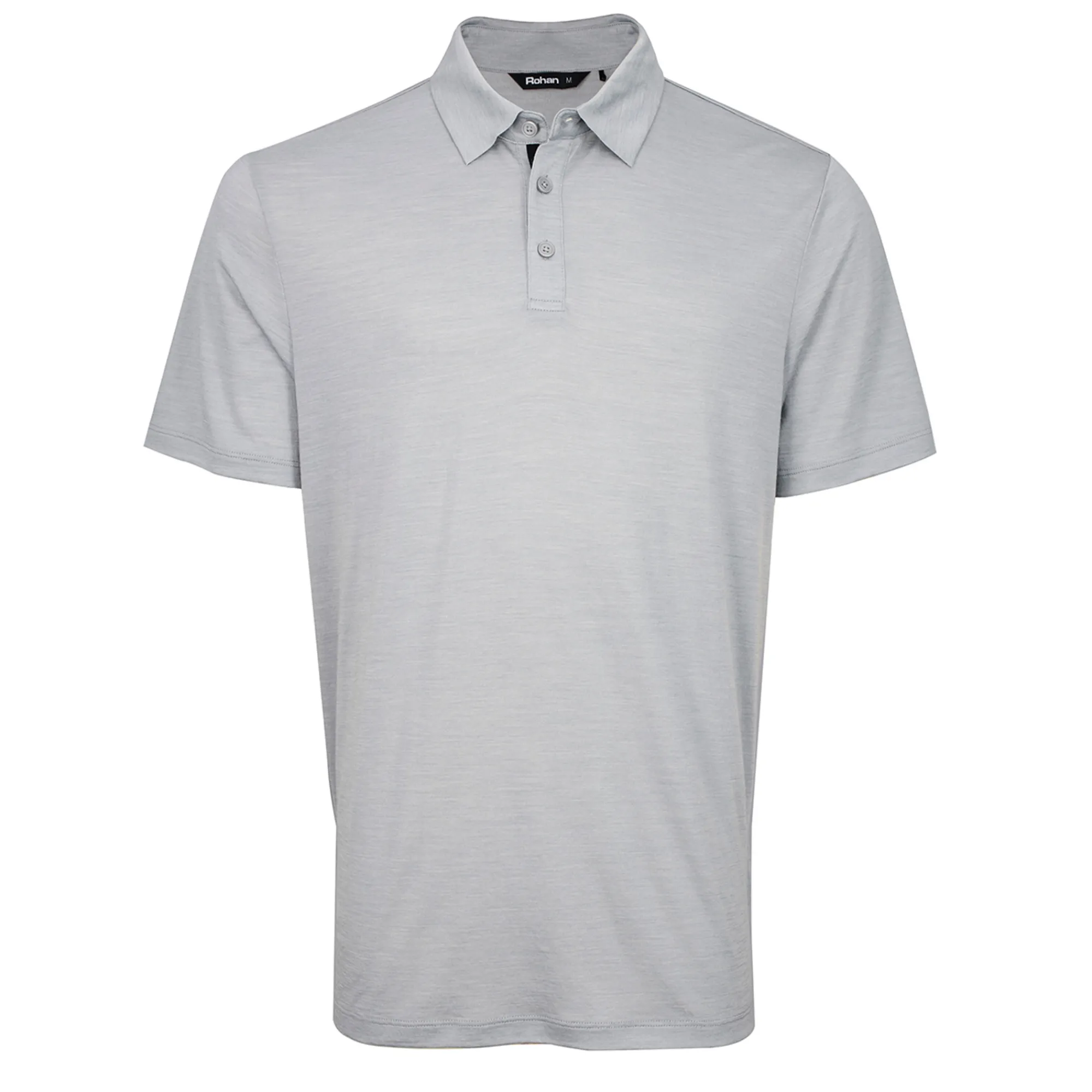 Men Rohan Men'S Merino Cool Short Sleeve Polo Haze Grey Marl