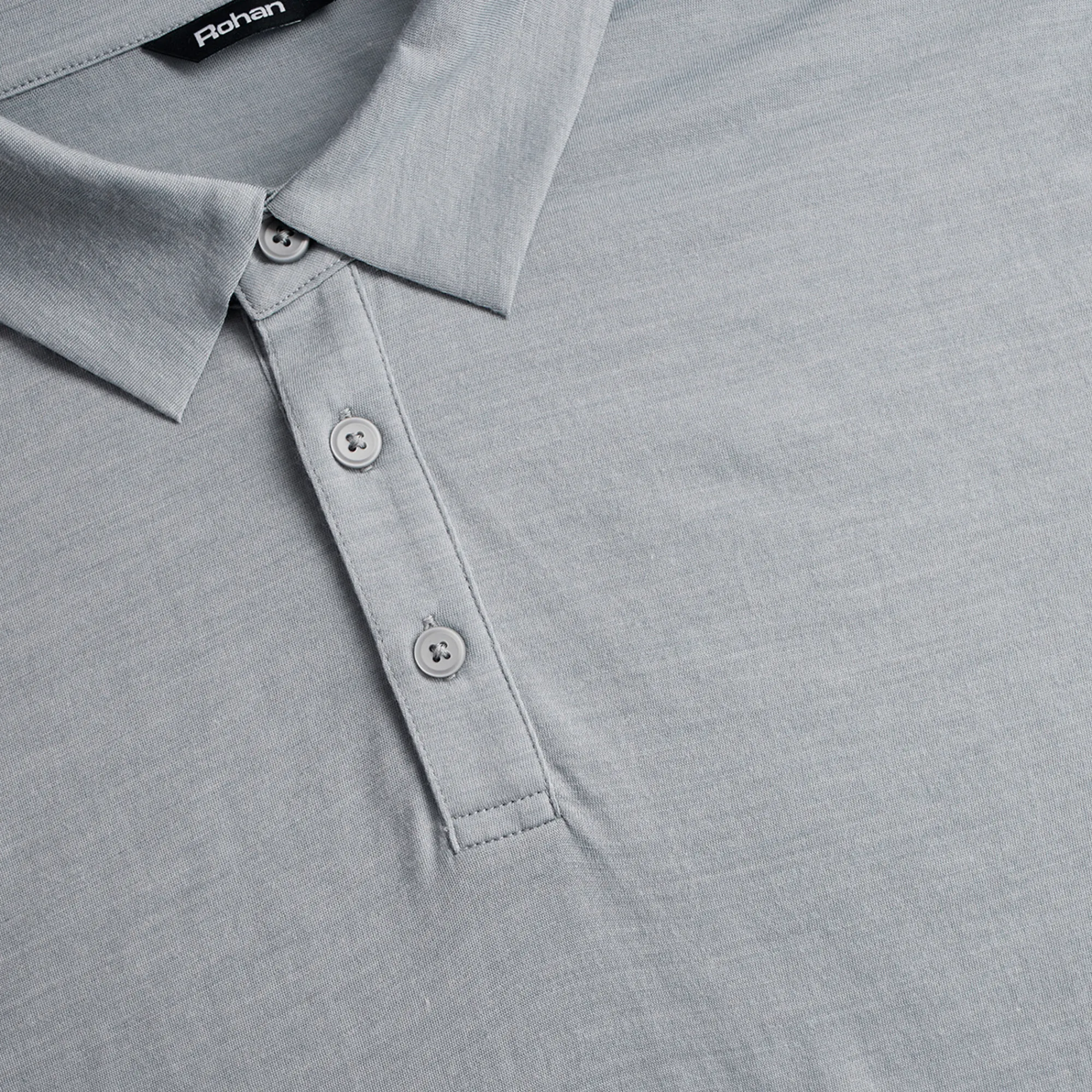Men Rohan Men'S Merino Cool Short Sleeve Polo Haze Grey Marl