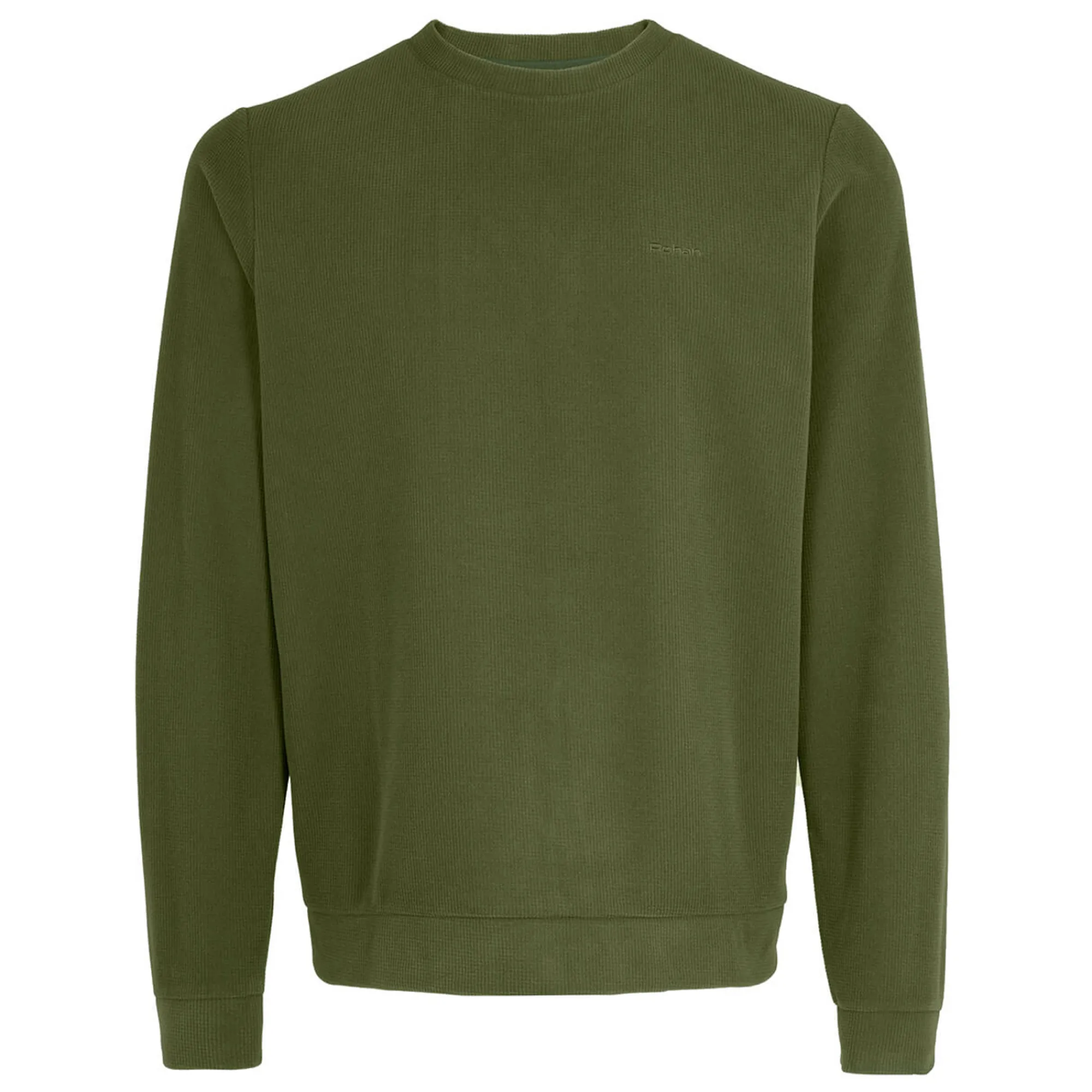 Men Rohan Men'S Microgrid Crew Conifer Green