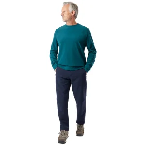 Men Rohan Men'S Microgrid Crew Teal Blue