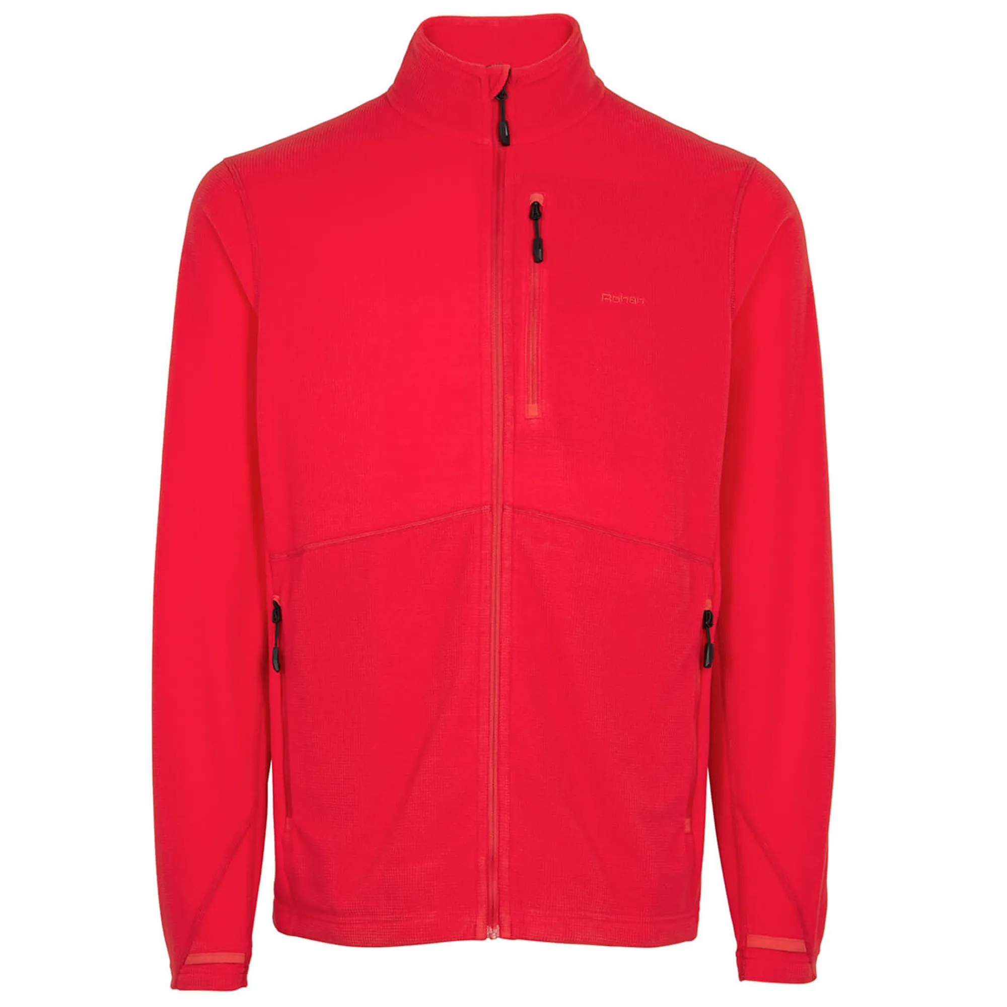 Men Rohan Men'S Microgrid Fleece Jacket Aura Red