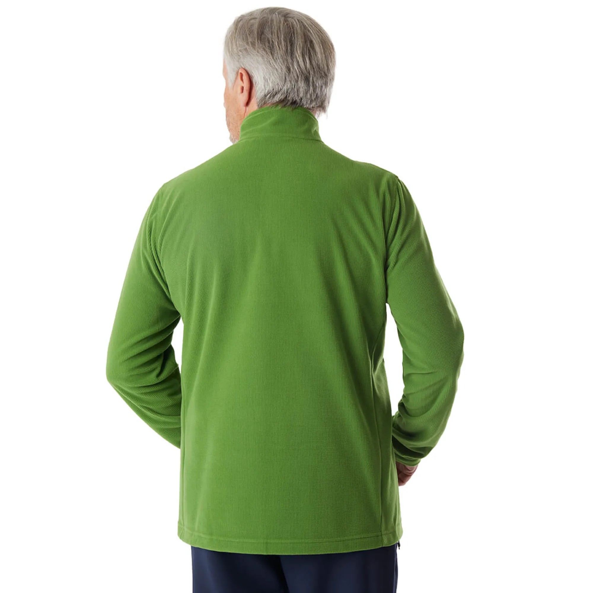 Men Rohan Men'S Microgrid Zip Neck Top Alpine Green