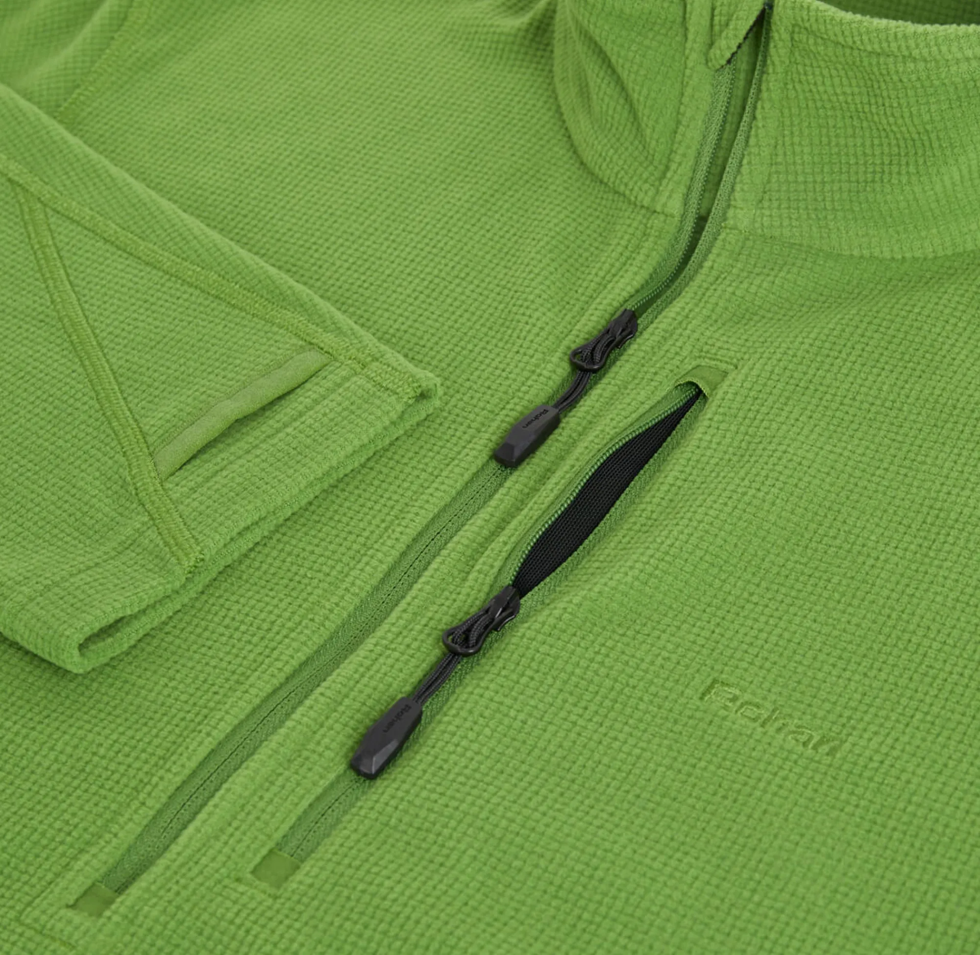 Men Rohan Men'S Microgrid Zip Neck Top Alpine Green