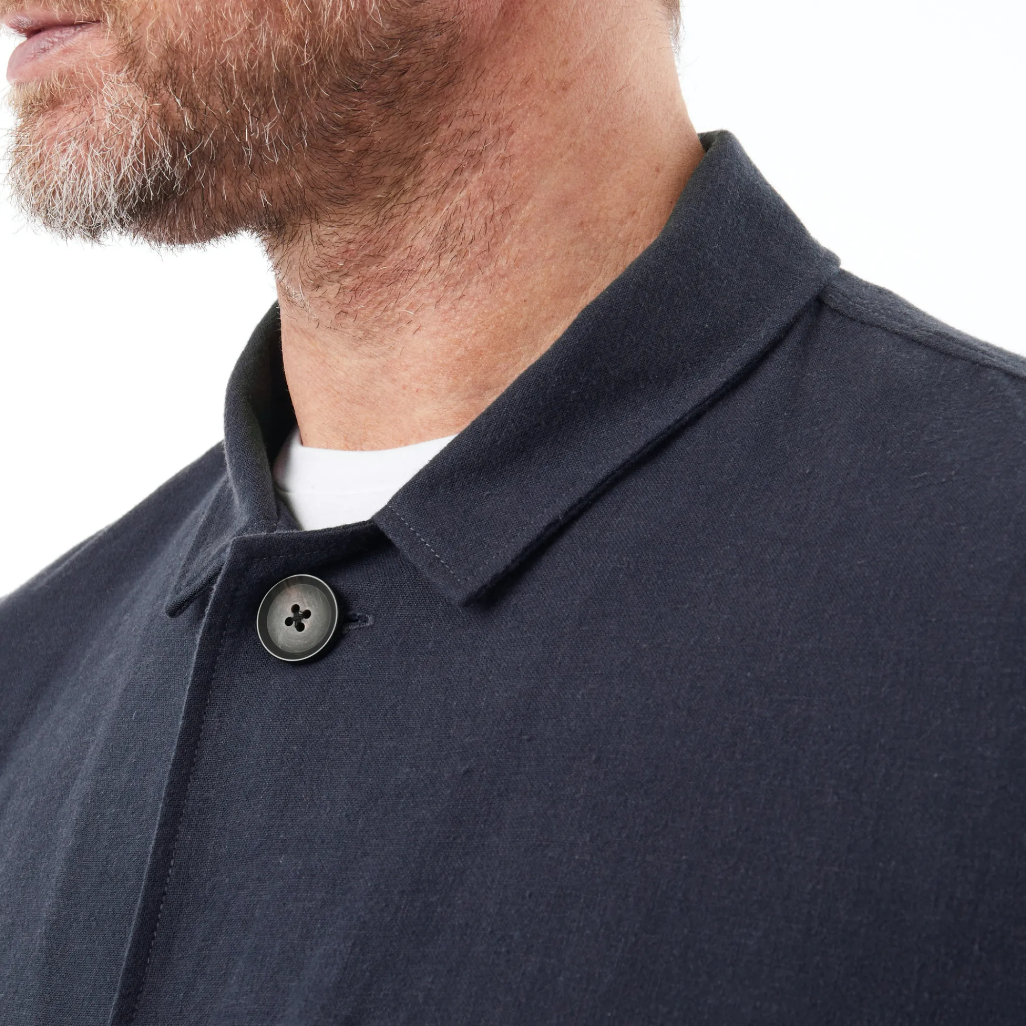 Men Rohan Men'S Porto Linen Jacket Deep Navy