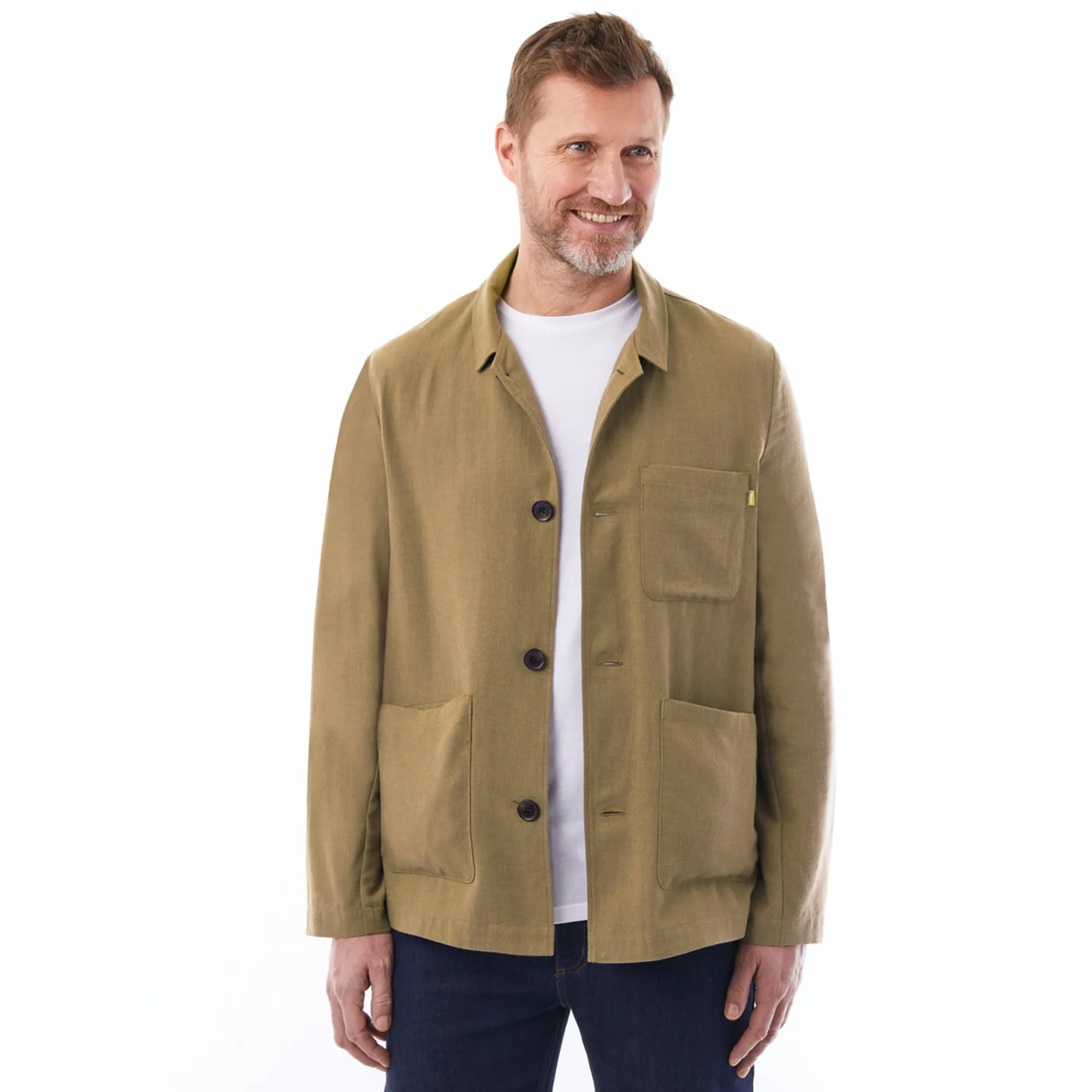 Men Rohan Men'S Porto Linen Jacket Stone