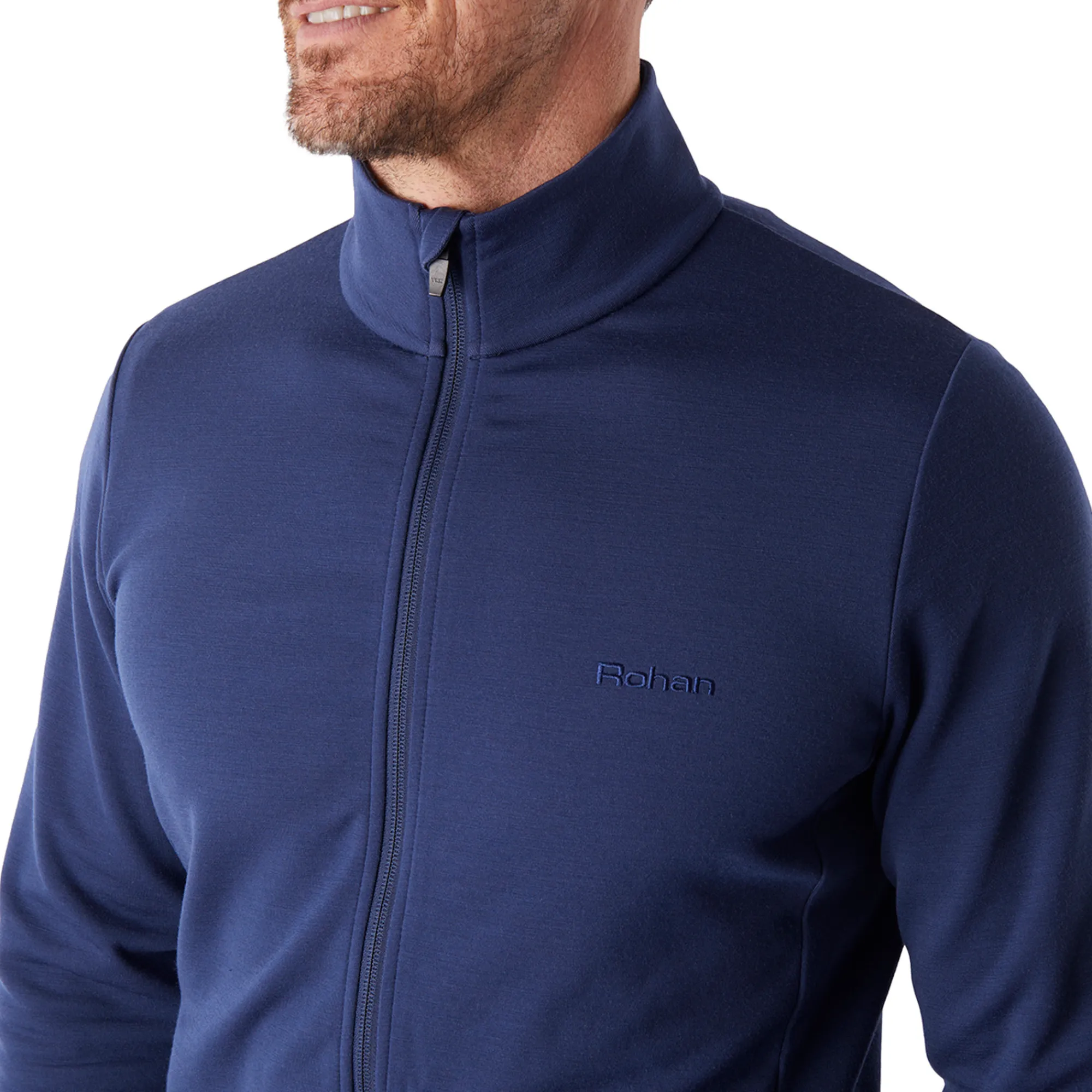 Men Rohan Men'S Radiant Merino Jacket Nautical Blue