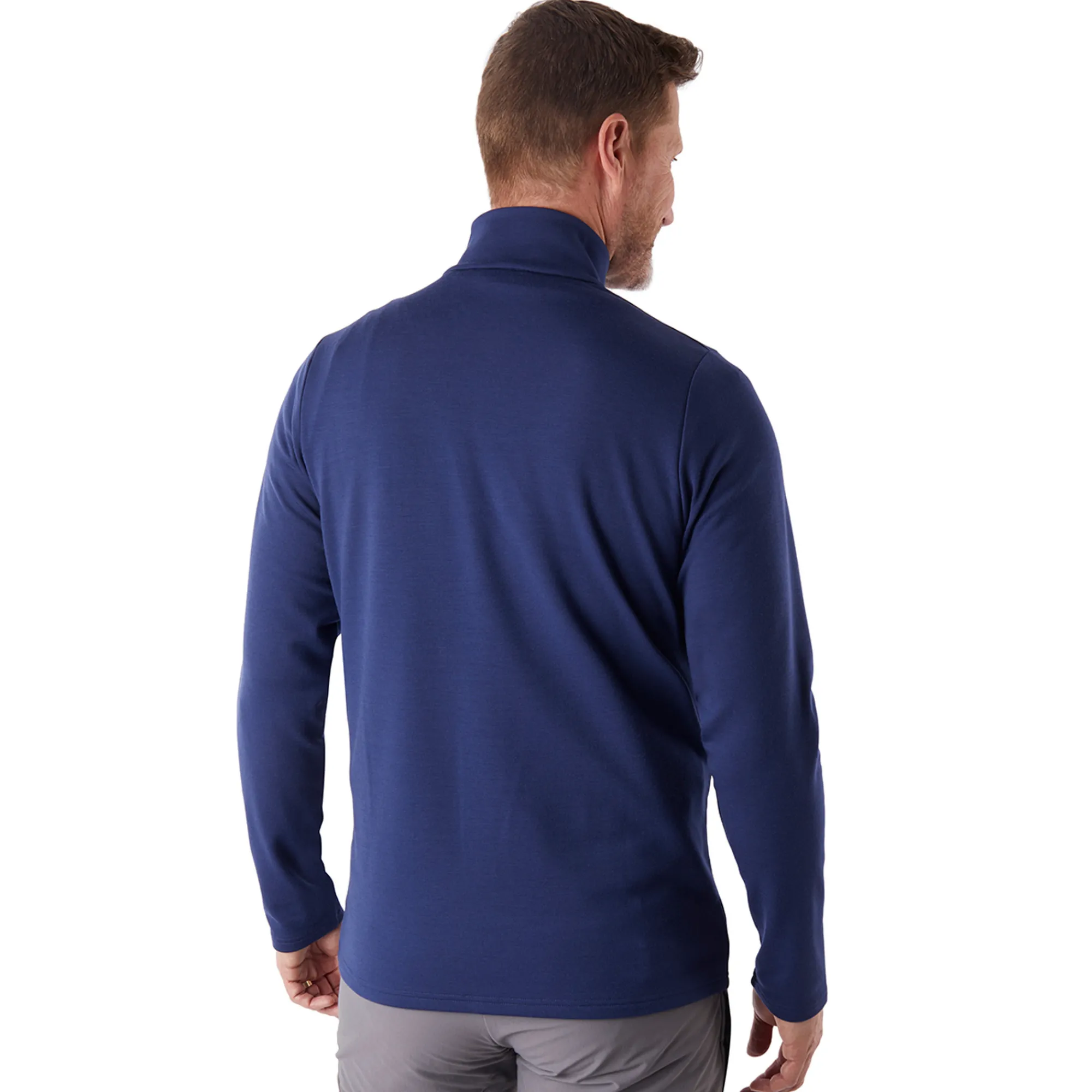 Men Rohan Men'S Radiant Merino Zip Neck Top Nautical Blue