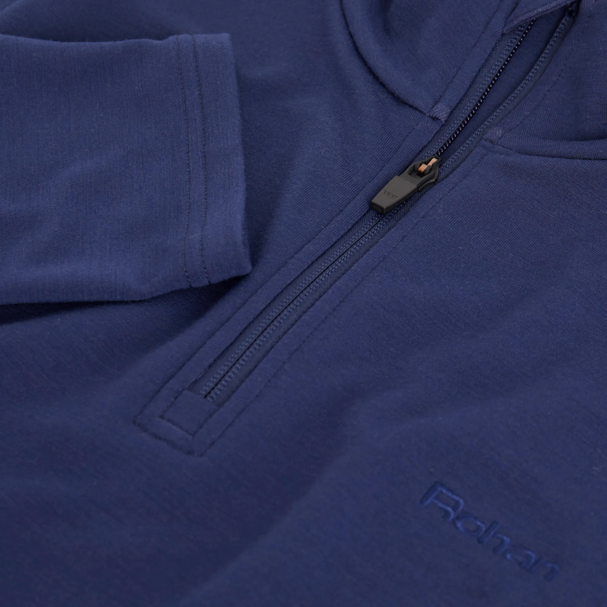 Men Rohan Men'S Radiant Merino Zip Neck Top Nautical Blue