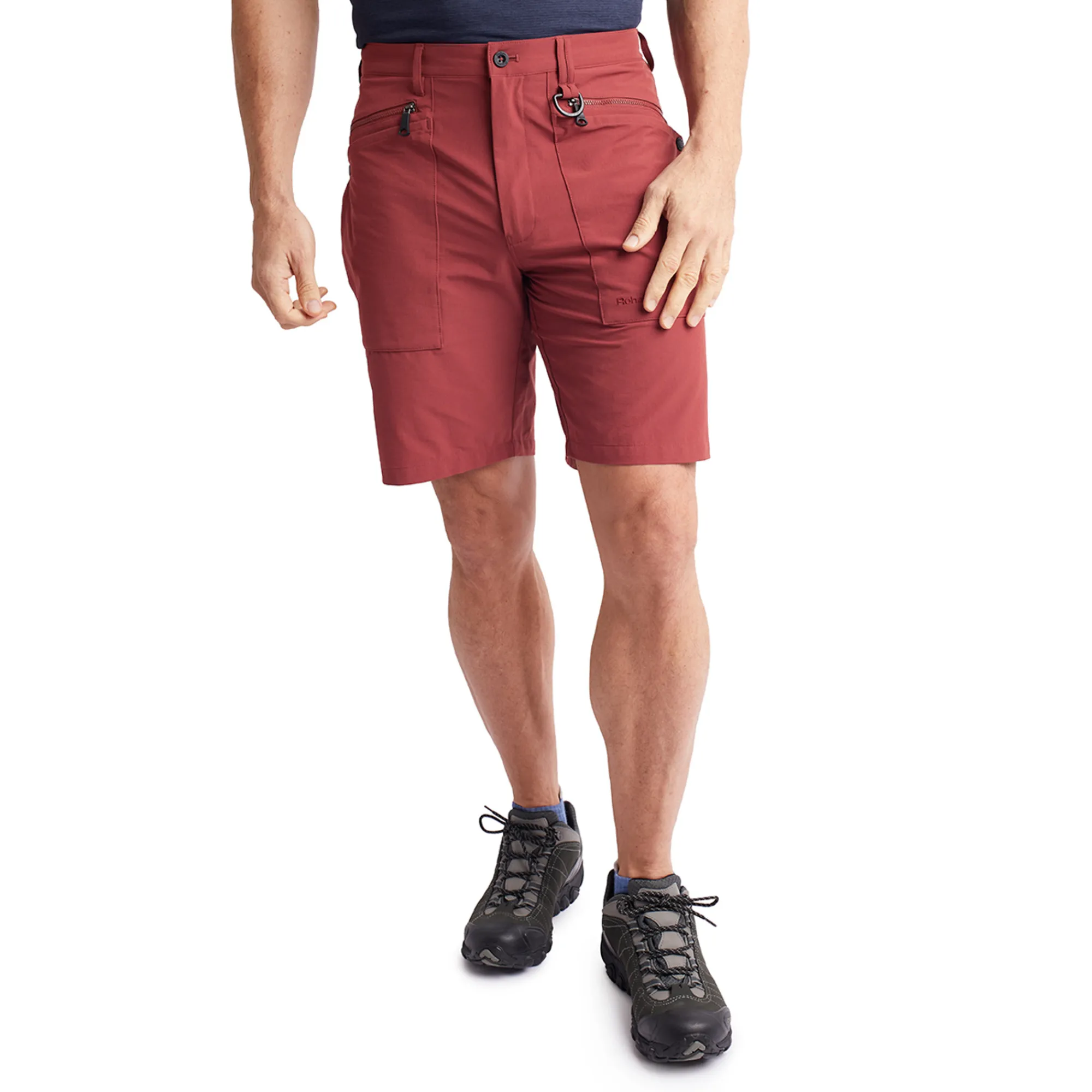 Men Rohan Men'S Stretch Bag Shorts Auburn Red