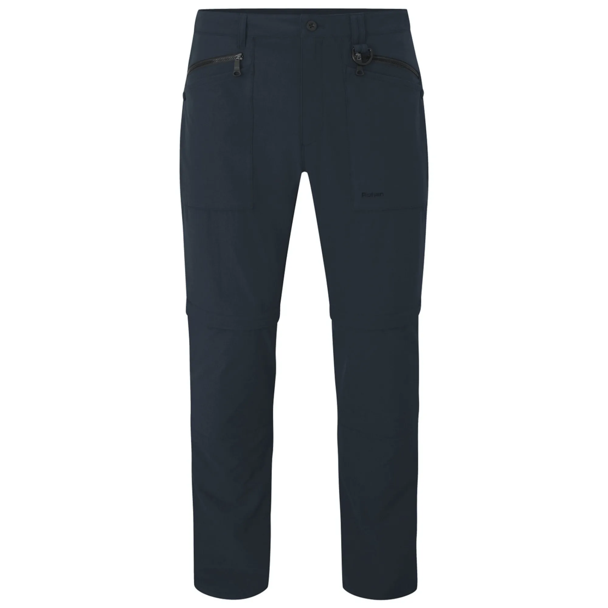 Men Rohan Men'S Stretch Bags Convertible Trousers True Navy