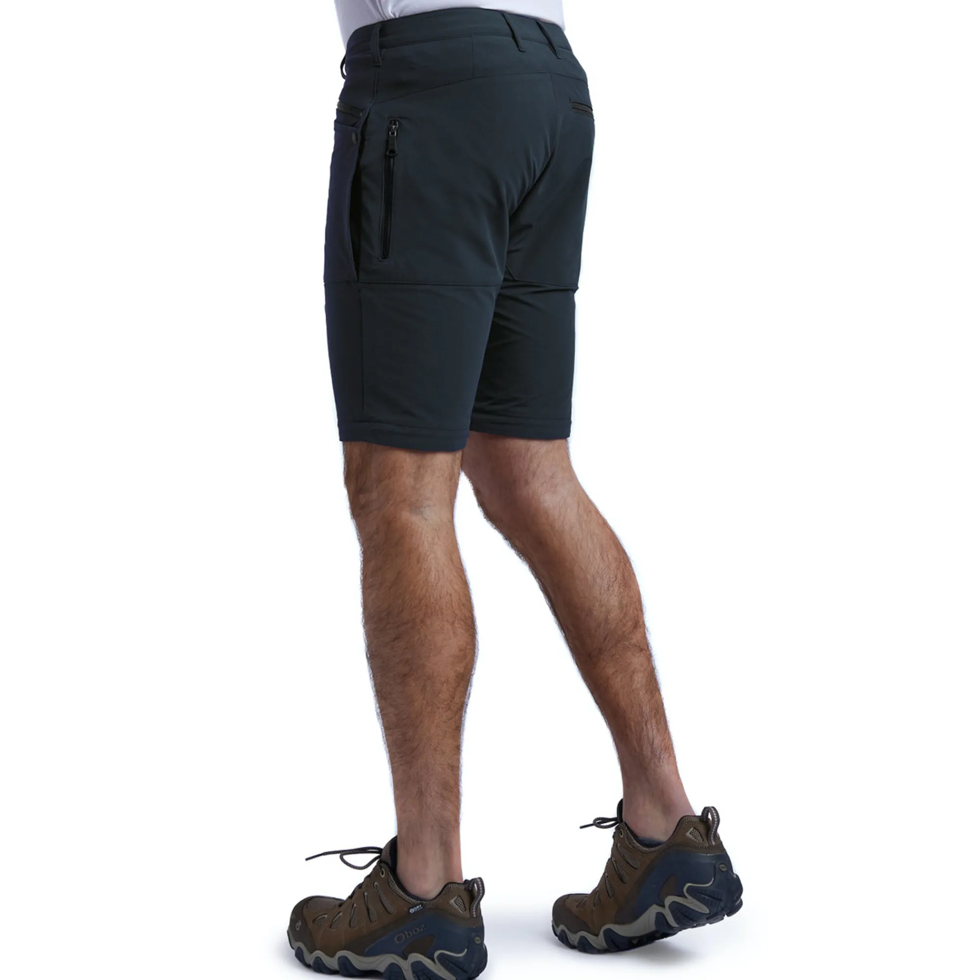 Men Rohan Men'S Stretch Bags Convertible Trousers True Navy