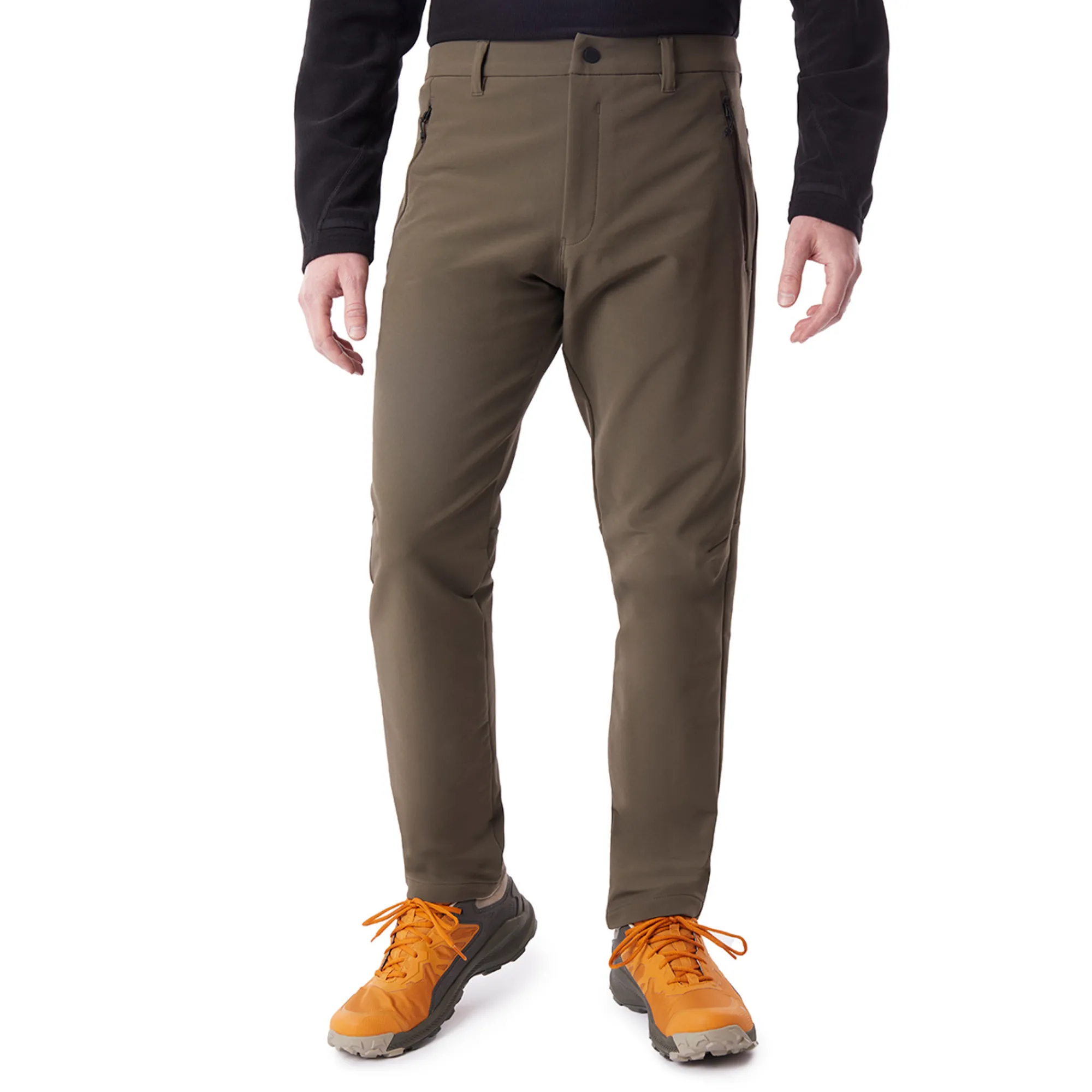 Men Rohan Men'S Striders Trousers Dark Olive Brown