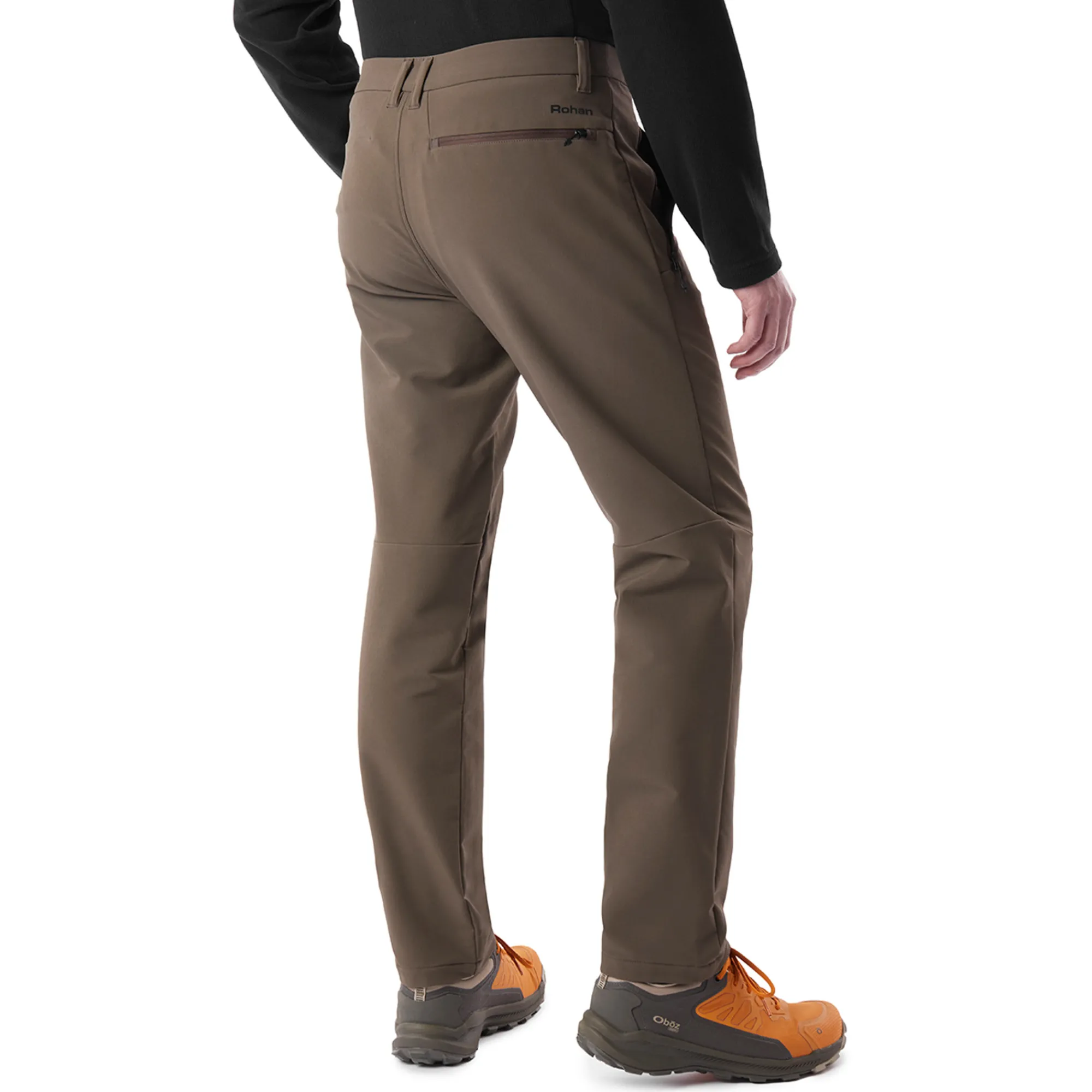 Men Rohan Men'S Striders Trousers Dark Olive Brown