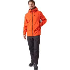 Men Rohan Men'S Ventus Waterproof Jacket Solar Orange