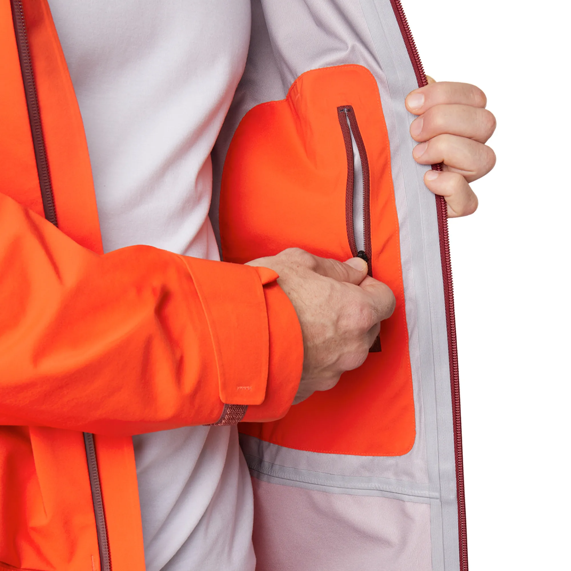 Men Rohan Men'S Ventus Waterproof Jacket Solar Orange
