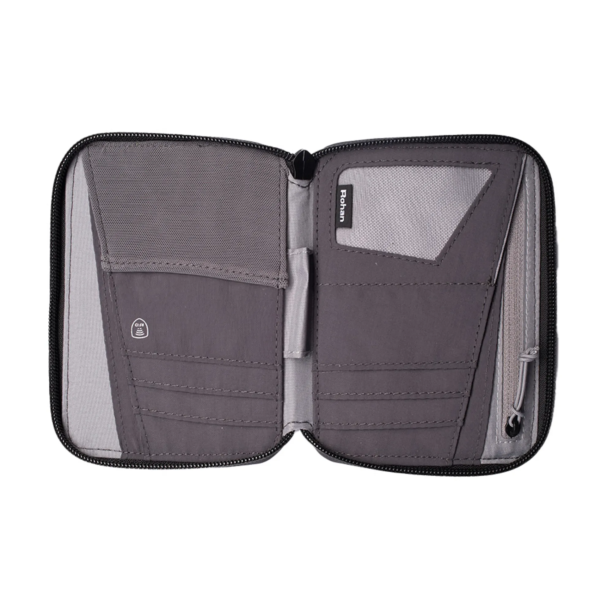 Rohan Rfid Protected Mini Document Wallet Ii Pewter