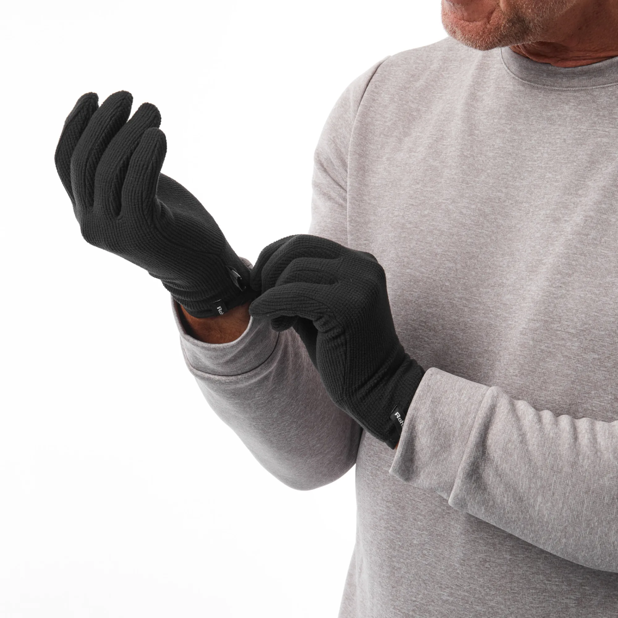 Men Rohan Stretch Microgrid Gloves Black
