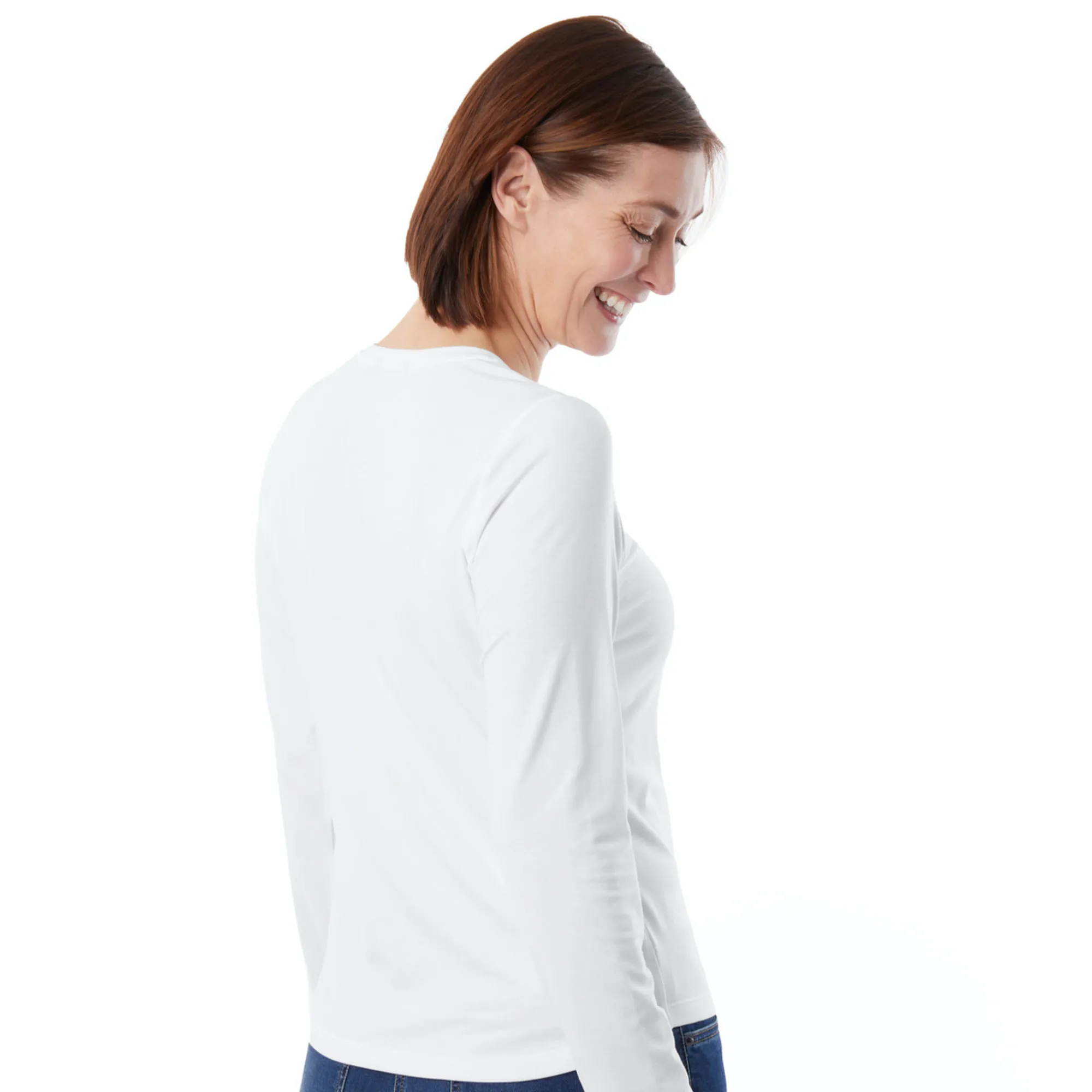 Women Rohan Women'S Basis Long Sleeve T White