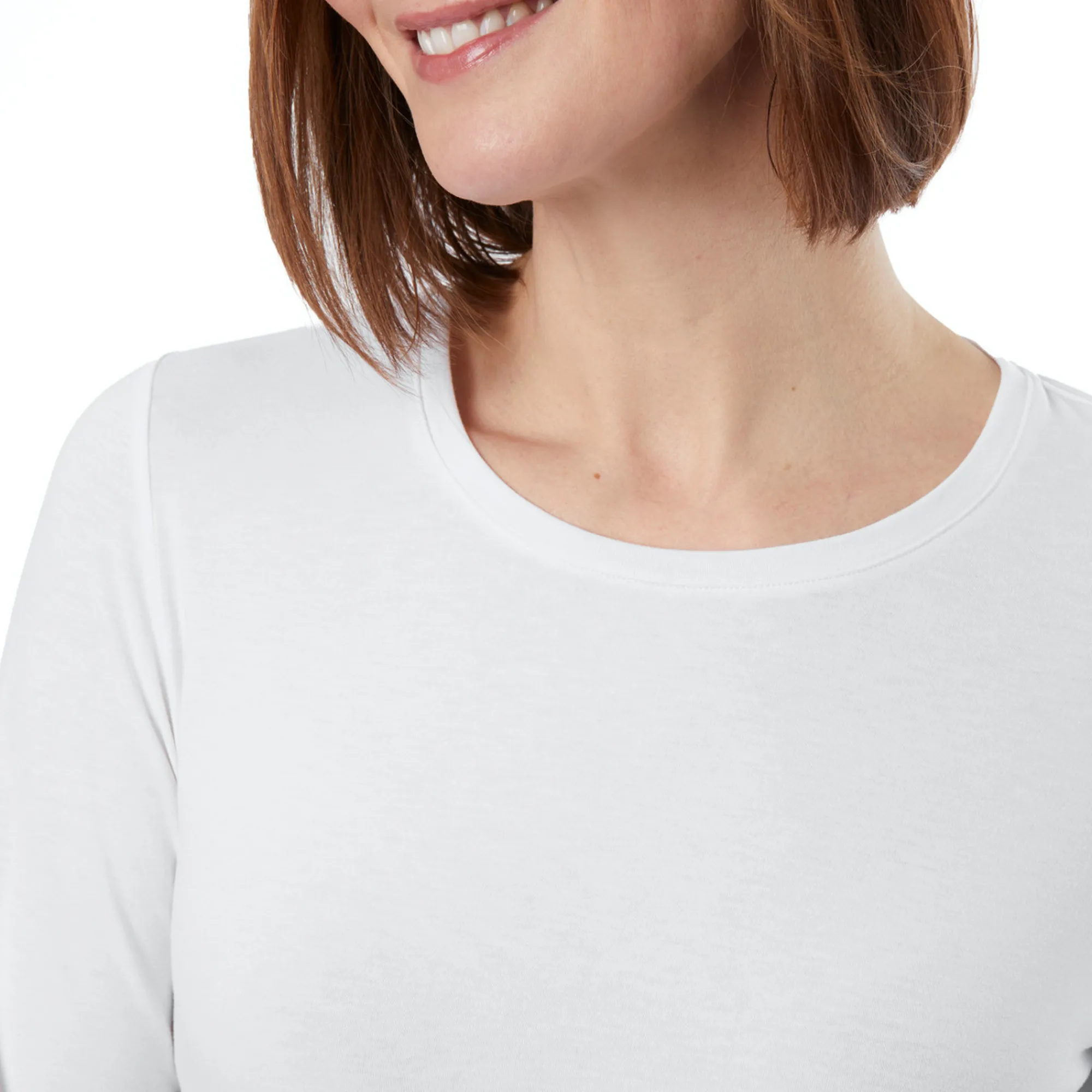 Women Rohan Women'S Basis Long Sleeve T White