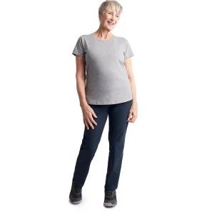 Women Rohan Women'S Basis Short Sleeve T Mid Grey Marl